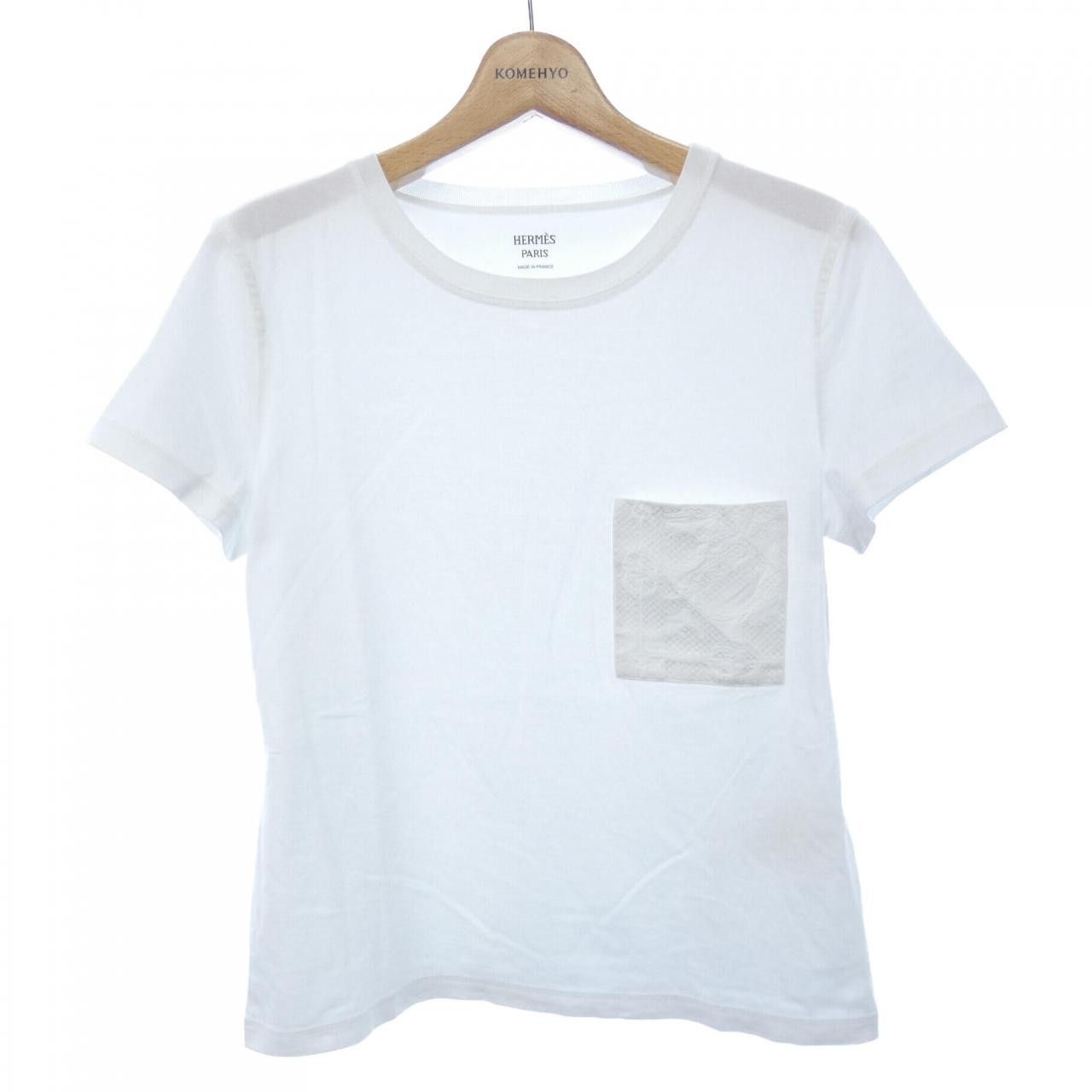 Hermes Hermes Hermes T-shirt Cotton T-shirt38 Cotton T-Shirts DUTY FREE for USA Size ONE SIZE - 1 Thumbnail