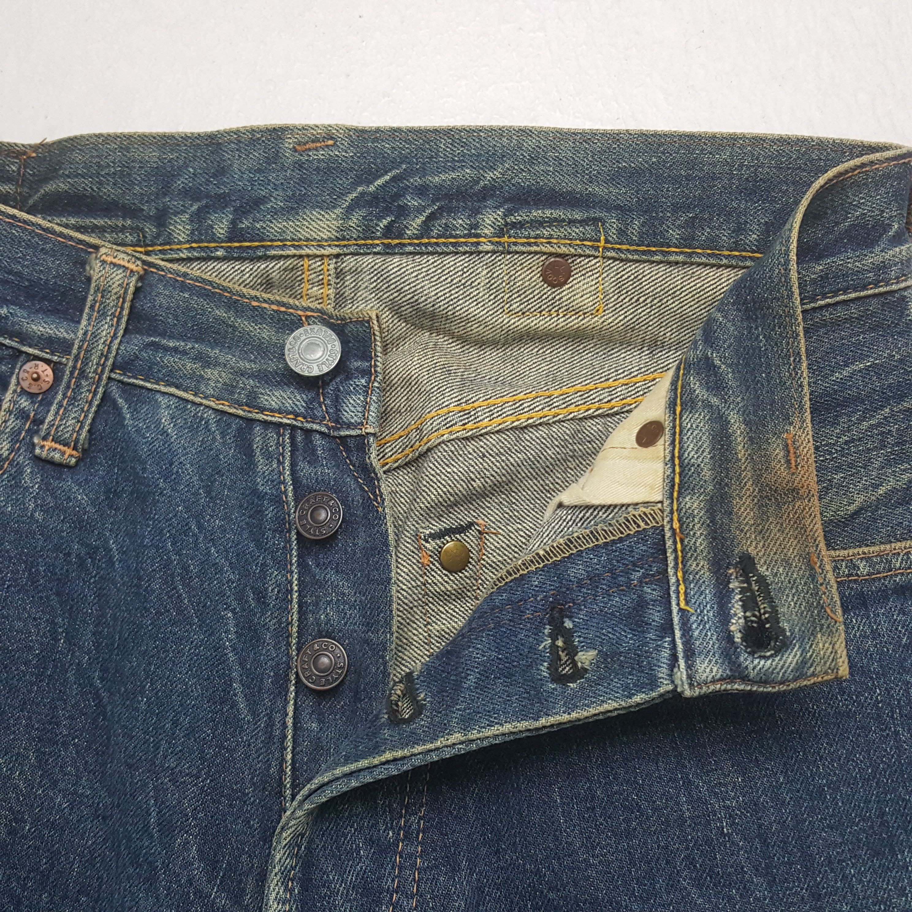 Evisu Vintage Evisu Selvedge Daicock Custom Art Denim Jeans RR11 Size US 26 / EU 42 - 7 Thumbnail