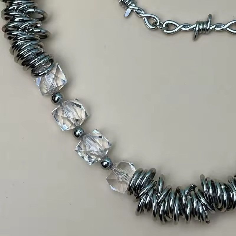 Jewelry Crystal Shape Metal Wallet Chain Size ONE SIZE - 4 Thumbnail