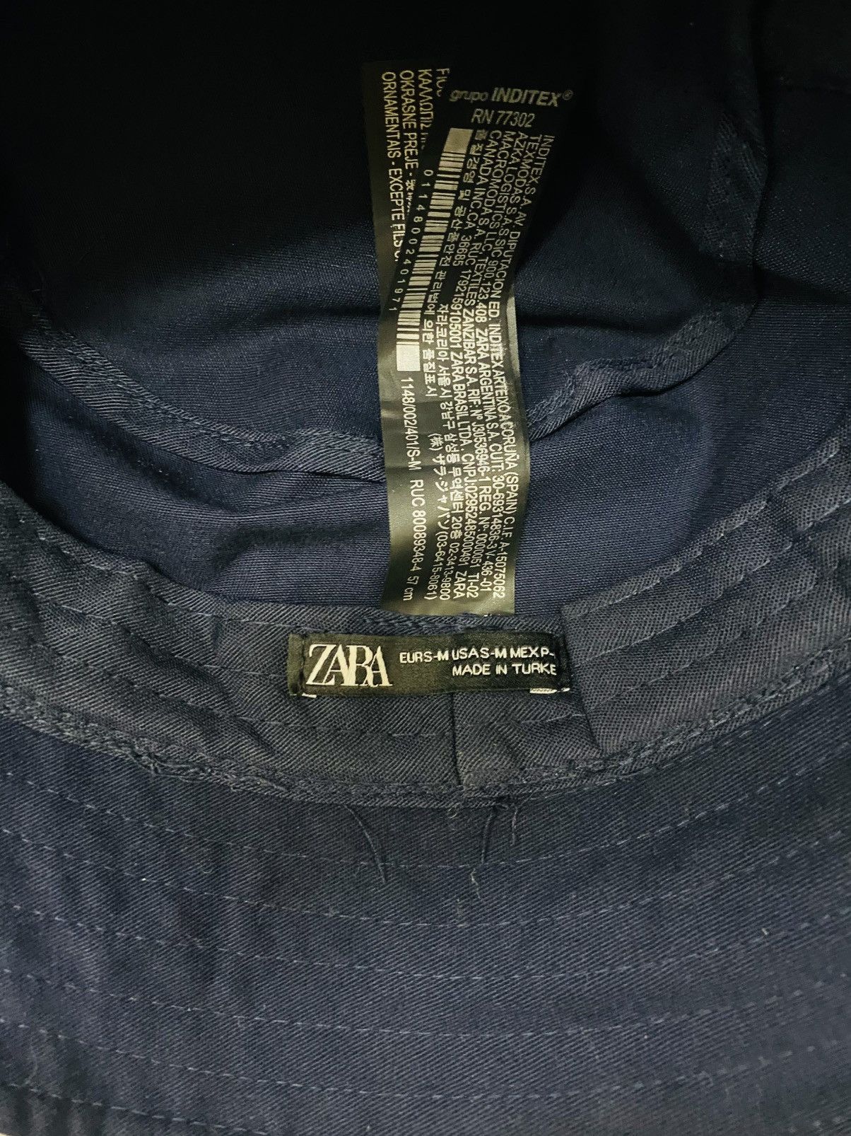 Zara Authentic Zara Bucket Hat..with Embroidery [K] Logo Size 46 - 6 Thumbnail