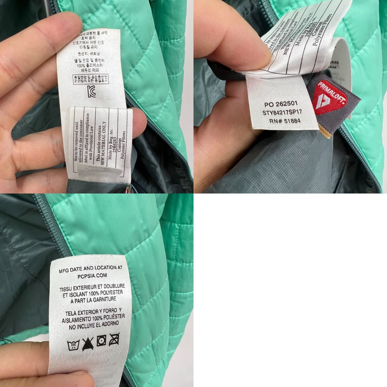 Patagonia Patagonia Nano Puff Jacket Teal Green Lightweight Insulated Full Zip Women's XS Mint green Quilted Lightweight Women XS Jacket Size XS / US 0-2 / IT 36-38 - 8 Thumbnail