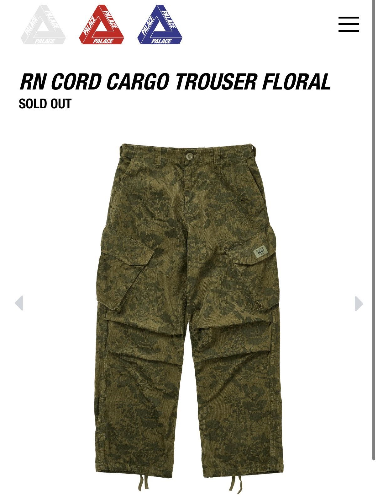 Palace PALACE RN CORD CARGO TROUSER Size US 34 / EU 50 - 6 Thumbnail