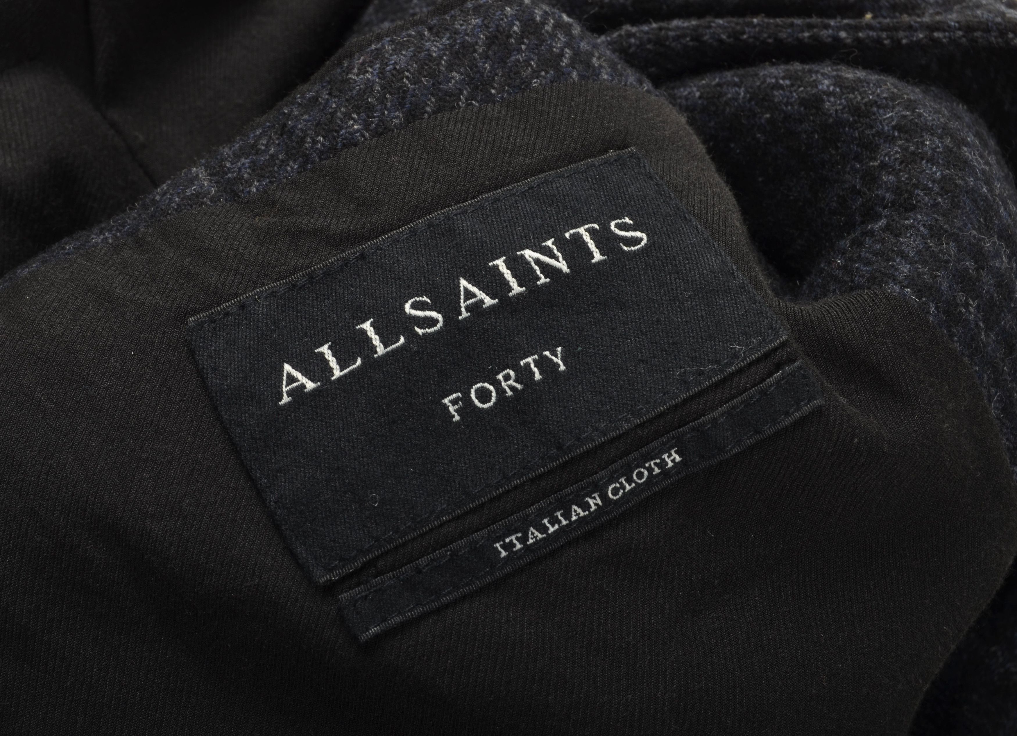 Allsaints AllSaints Men’s Wool Blend Glen Check Blazer Jacket Size US L / EU 52-54 / 3 - 6 Thumbnail