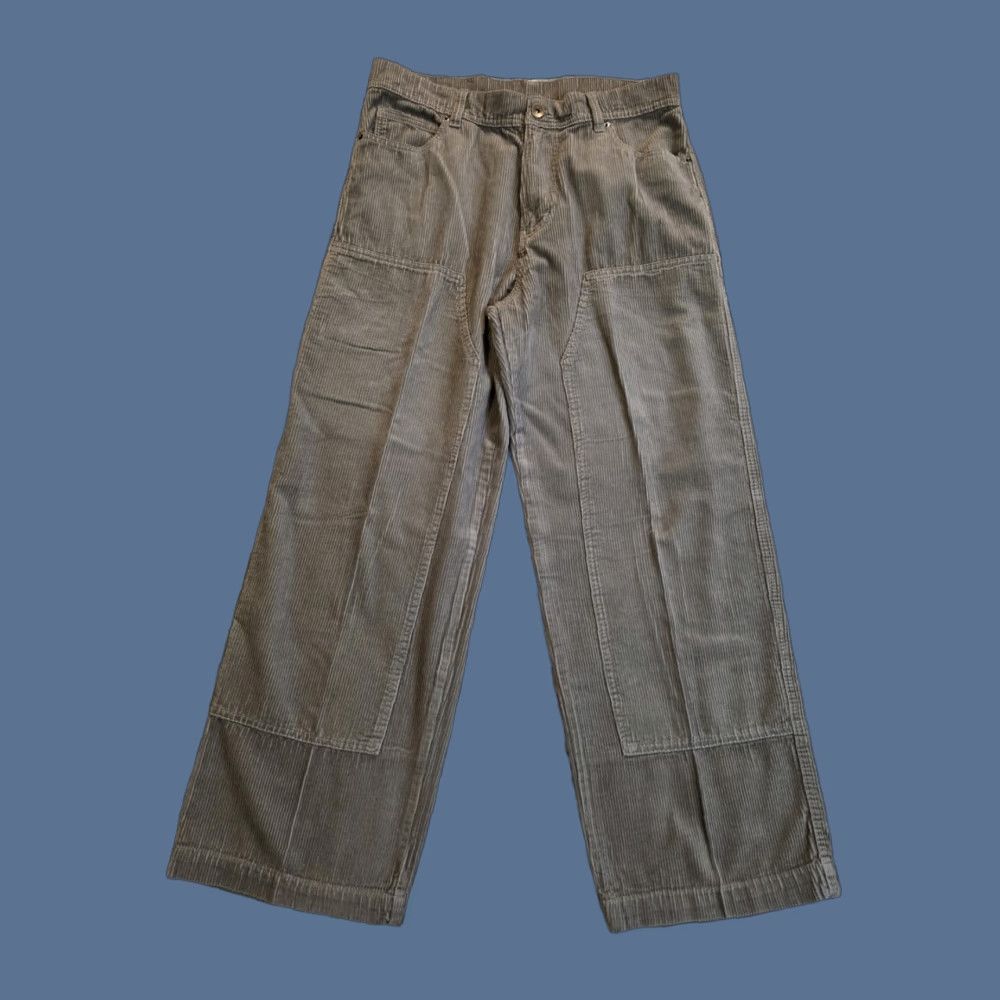 Vintage VINTAGE No Boundaries Carpenter Pants Wide-Leg Corduroy Green 34x31 Men Regular 90s Grunge Hip Hop"} Size US 34 / EU 50 - 1 Thumbnail