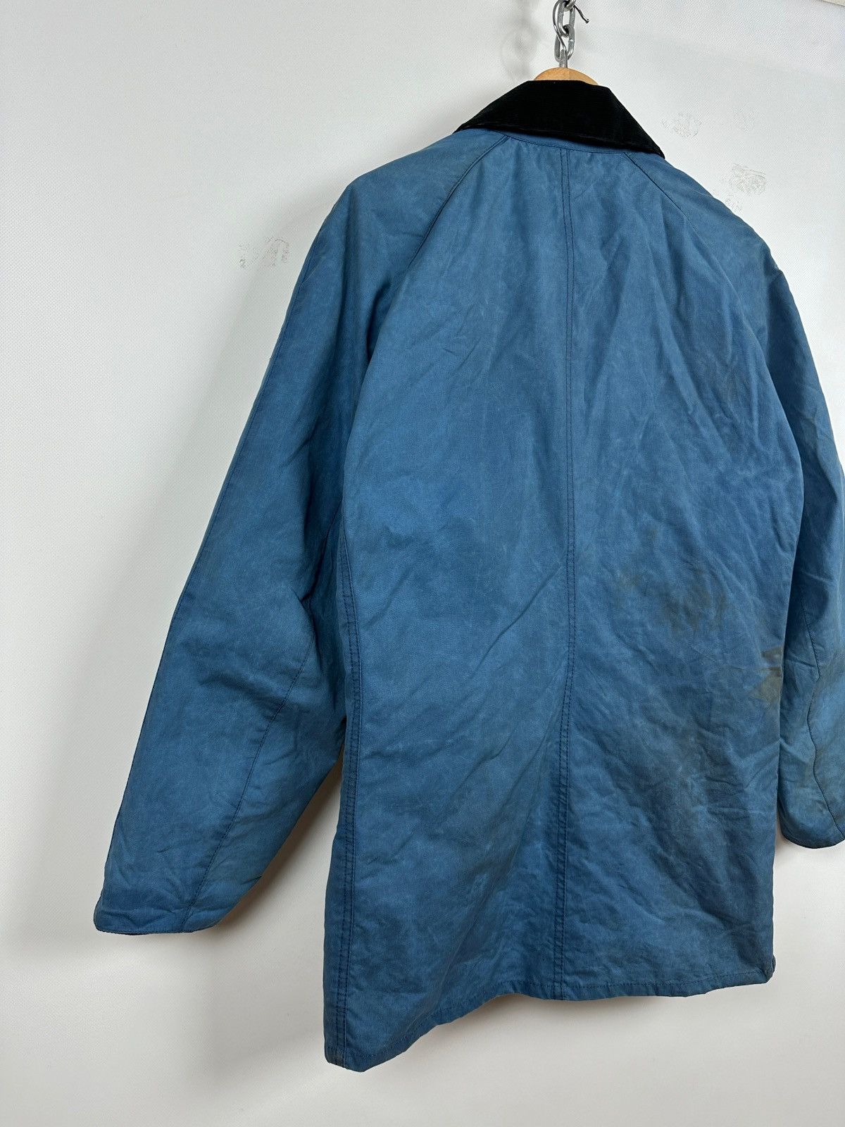 Barbour Barbour Bristol Waxed Blue Coat Jacket Size US L / EU 52-54 / 3 - 19 Thumbnail