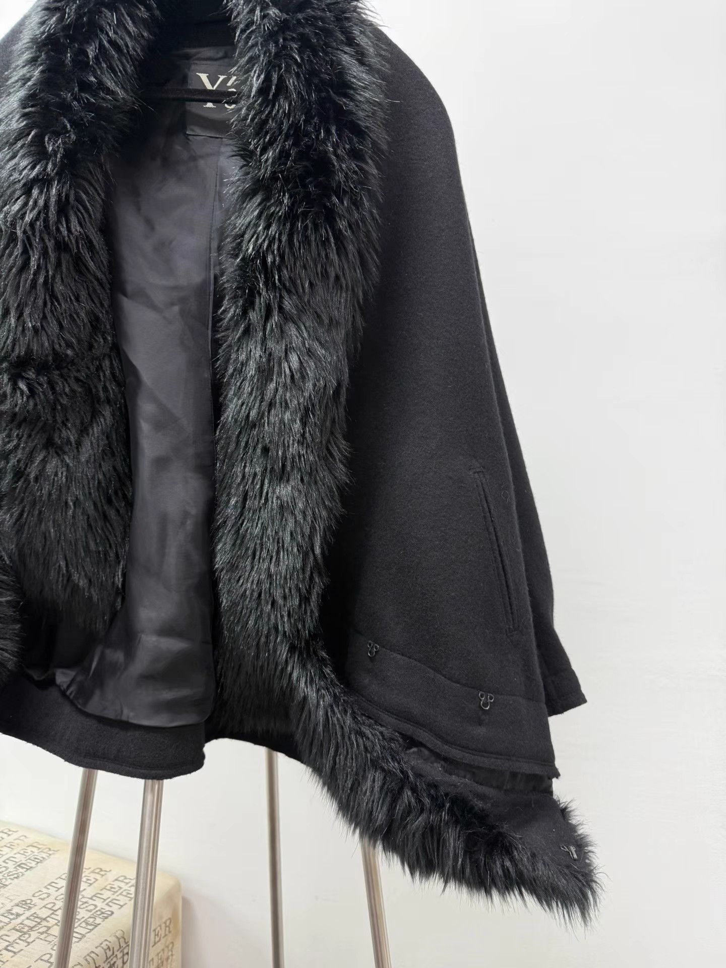 Yohji Yamamoto yohji yamamoto y's Fur Collar Cape Coat K20 Size US M / EU 48-50 / 2 - 2 Thumbnail