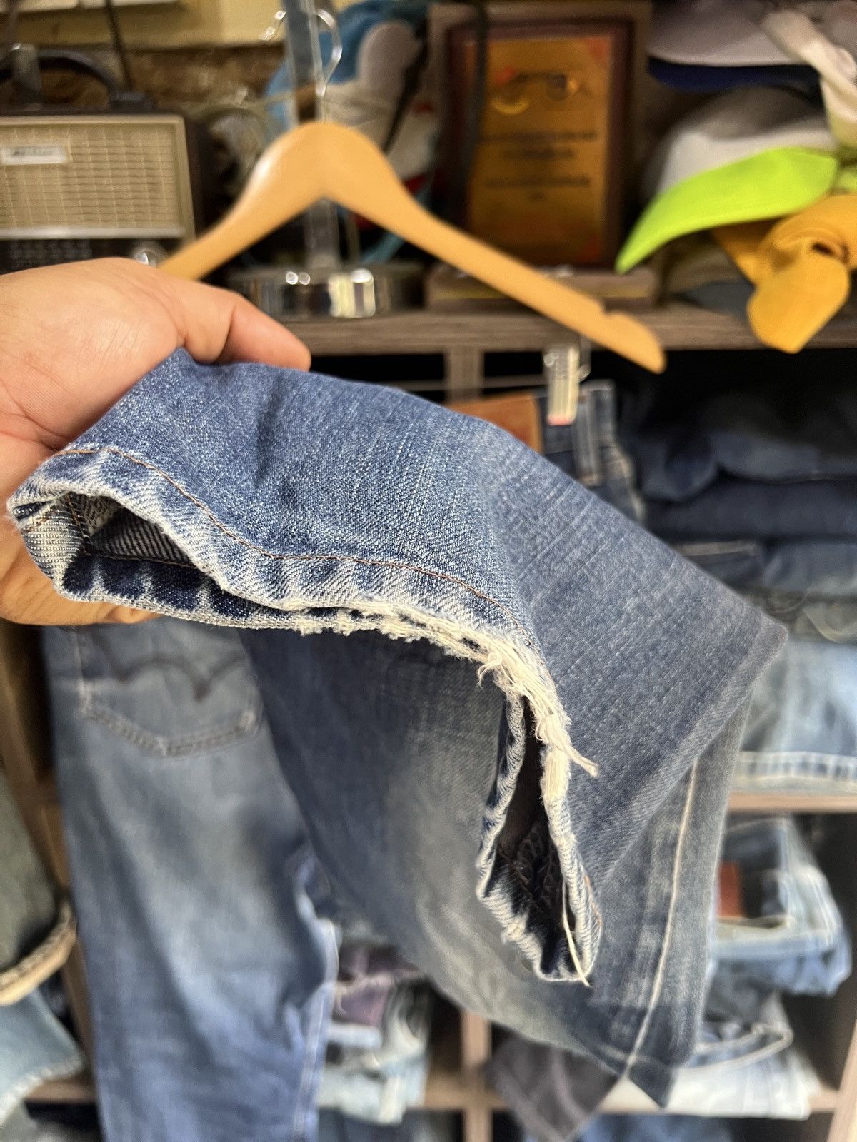 Edwin 🔥Vintage Edwin 503 Regular Distressed Denim Size US 31 - 14 Thumbnail