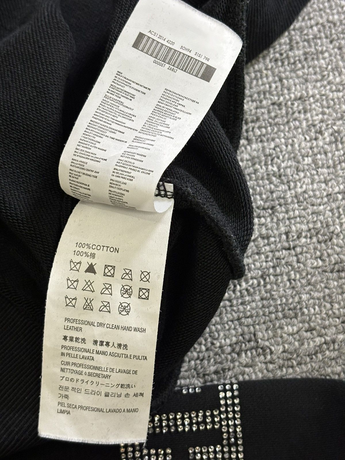 Hood By Air Hood by air crystals black hoodie Size US XL / EU 56 / 4 - 10 Thumbnail