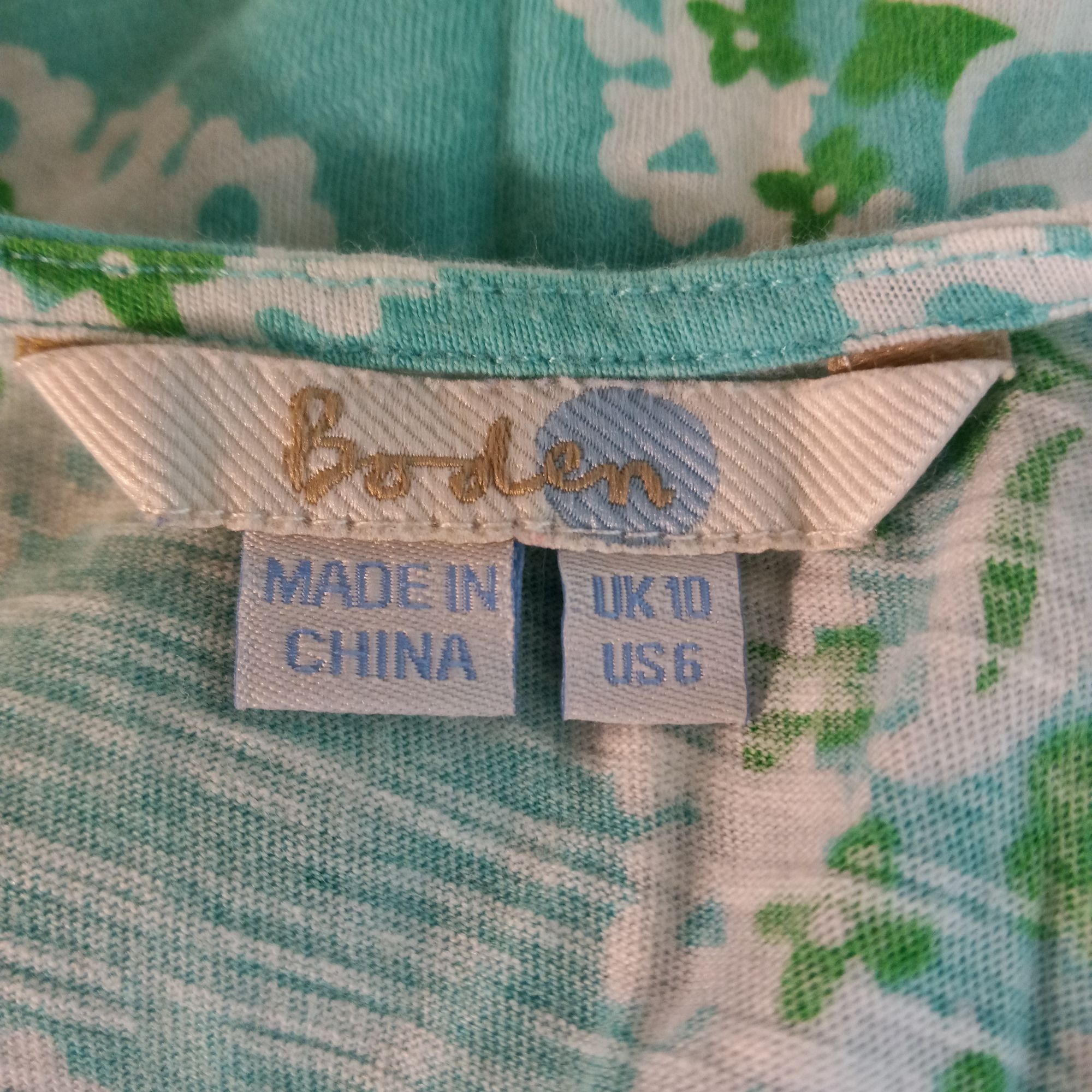 Boden Boden Size S UK10 US6 Tank Top Womens Green White Patterned Size M / US 6-8 / IT 42-44 - 7 Thumbnail