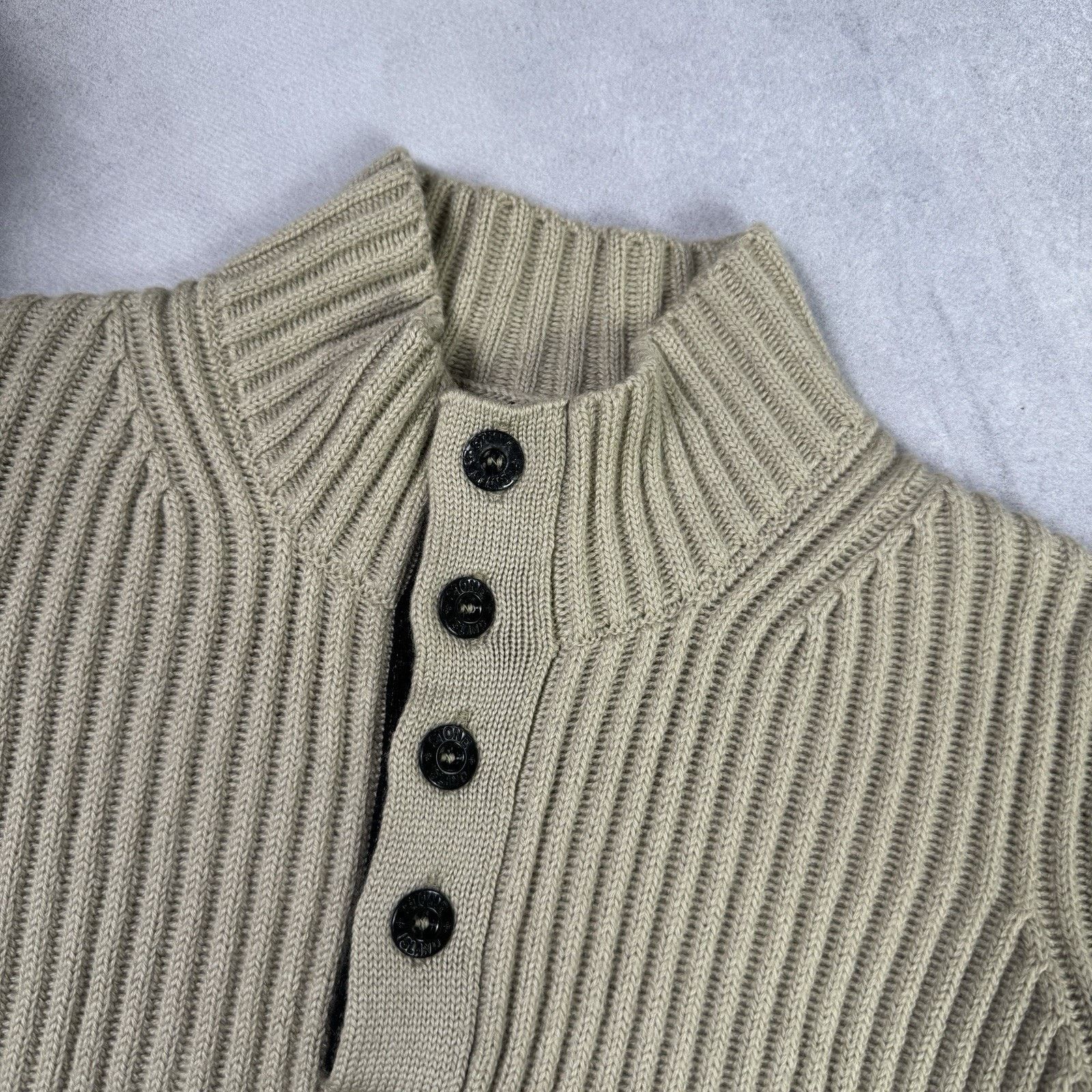 Stone Island Vintage Stone Island Junior Heavy Sweater Size 12/152 Beige Size US XS / EU 42 / 0 - 3 Thumbnail