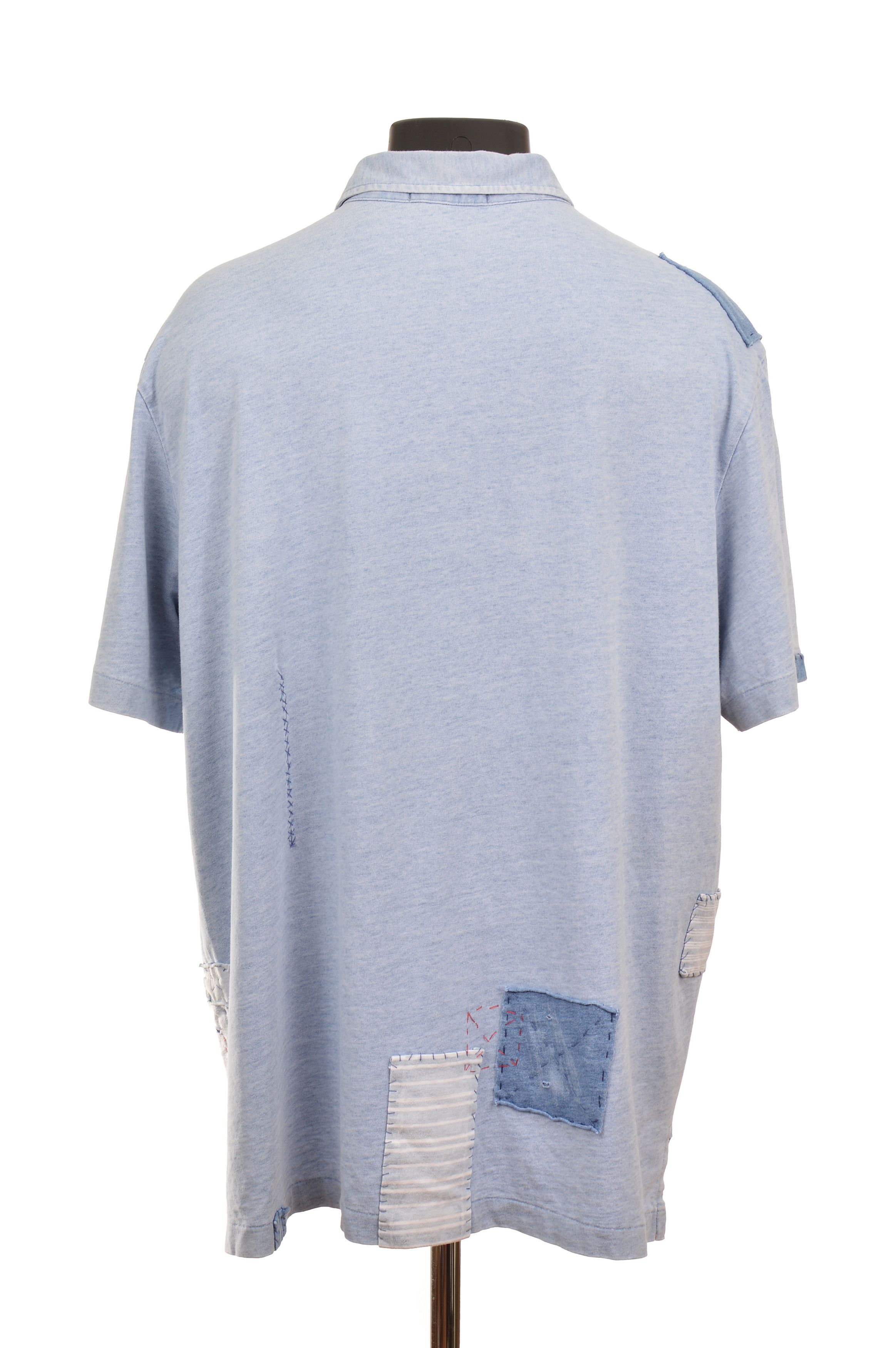 Polo Ralph Lauren Polo Ralph Lauren Vintage Patchwork Polo Shirt Size US XL / EU 56 / 4 - 4 Thumbnail
