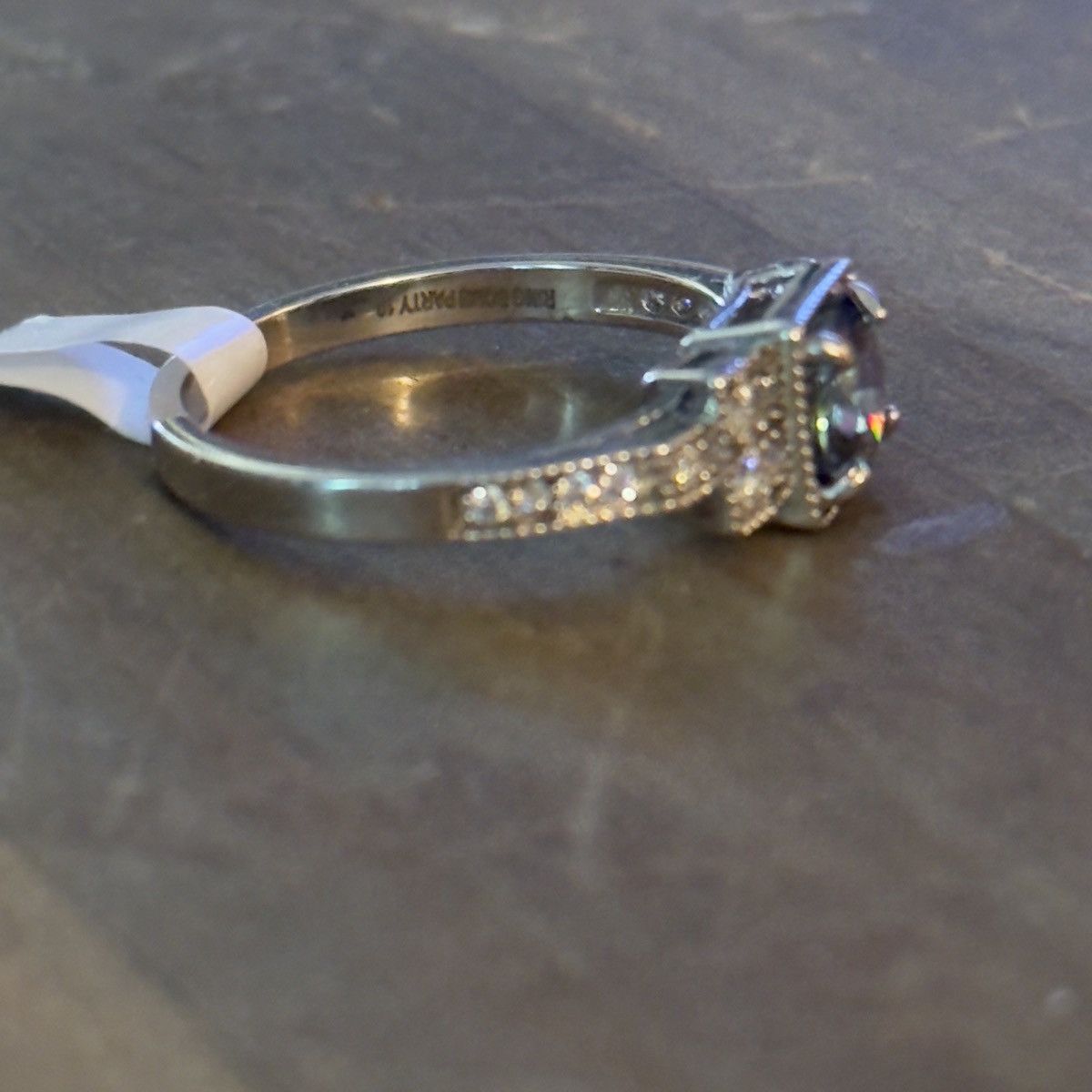 Bomb Party Bomb Party silver tone rainbow topaz and crystals ring Size ONE SIZE - 9 Thumbnail