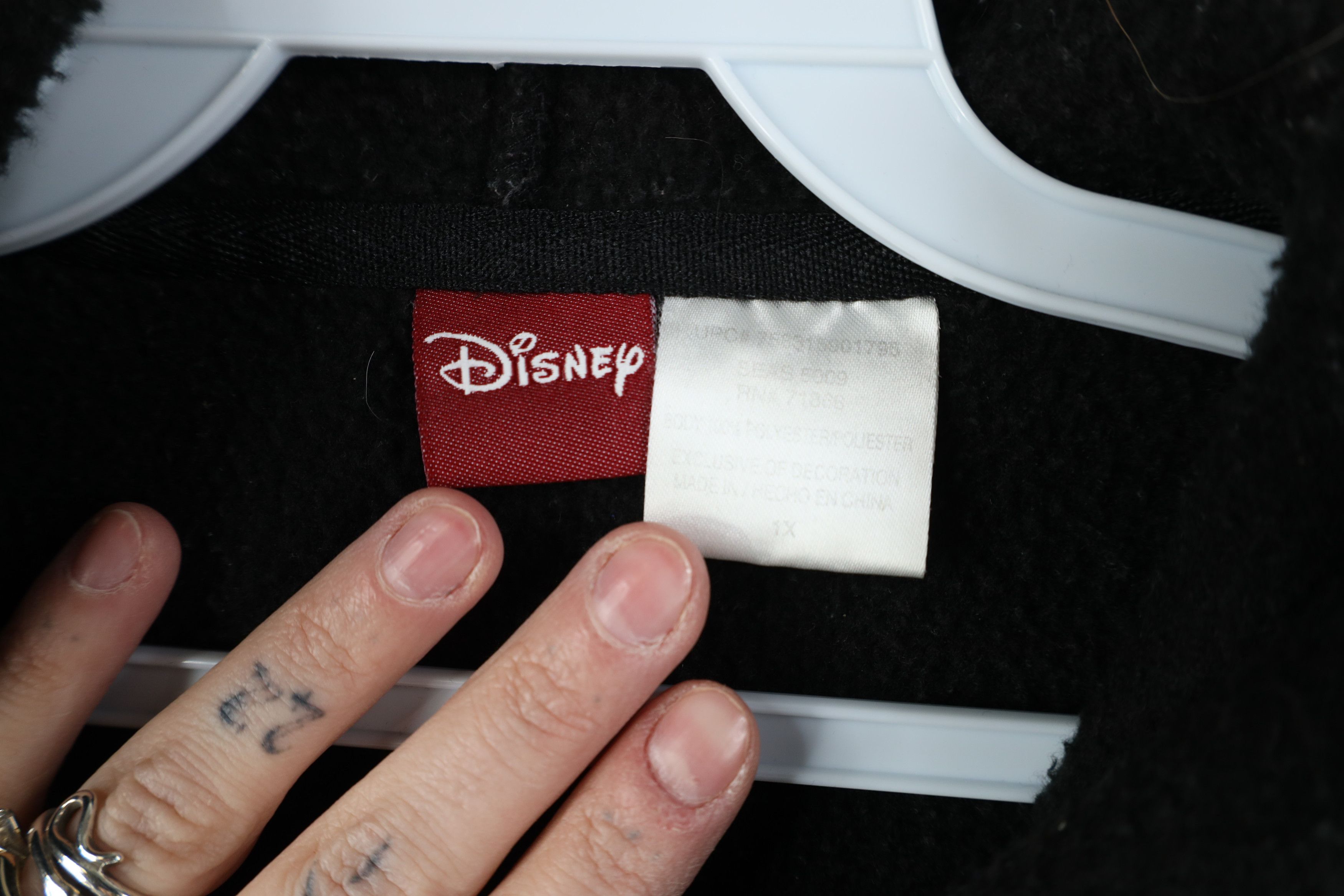 Disney Vintage Y2K Disney Grumpy Dwarf Fleece Full Zip Hoodie Size XL / US 12-14 / IT 48-50 - 10 Thumbnail