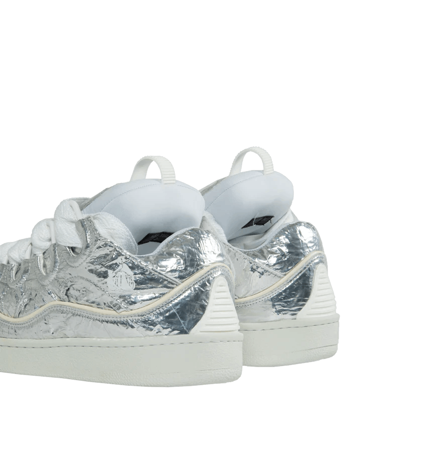 Lanvin o1h1sh11224 Curb Sneaker Metallic Effect in Silver Size US 8 / EU 41 - 4 Thumbnail
