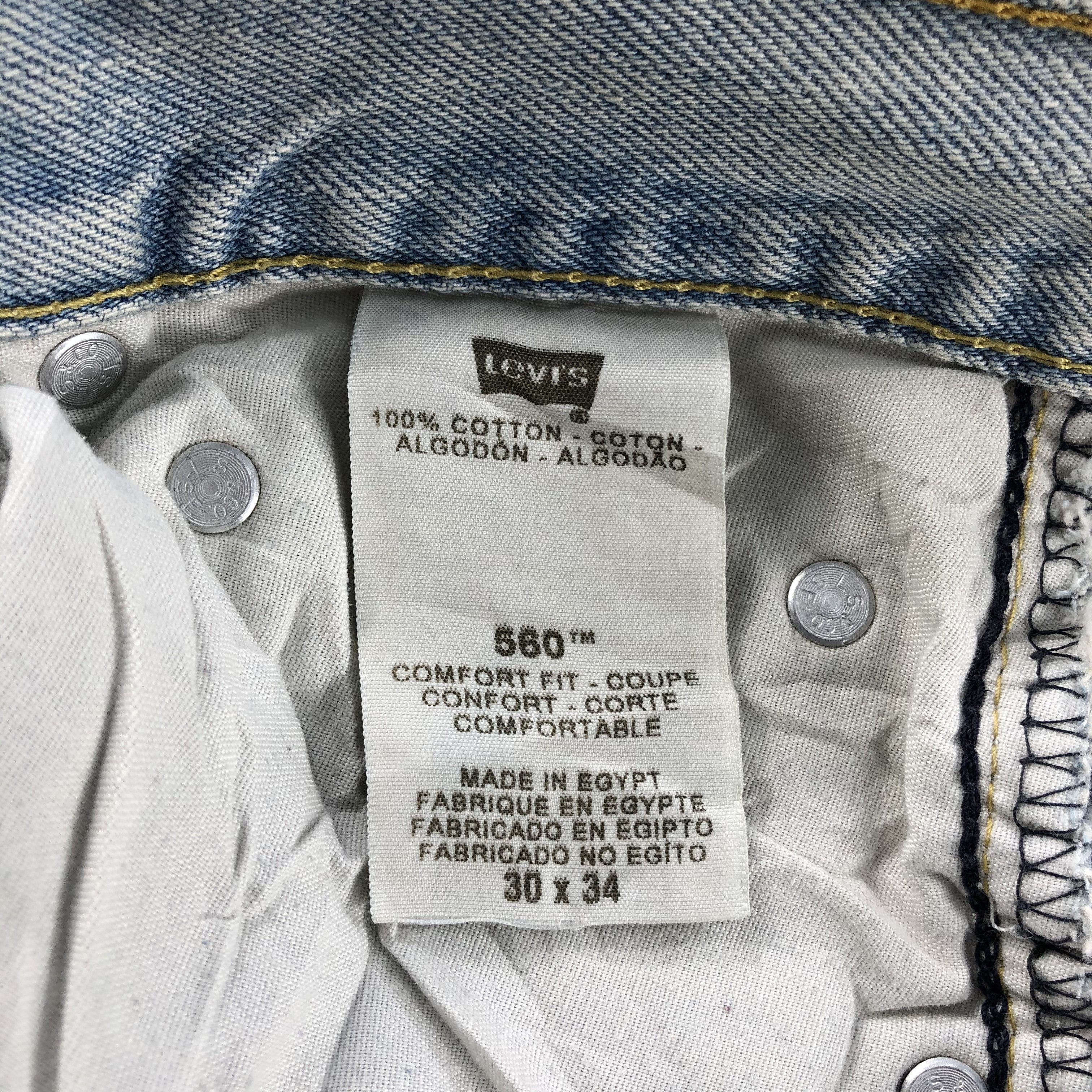 Levi's Vintage Light Wash Levis 560 Jeans- J1370 Size US 30 / EU 46 - 10 Thumbnail