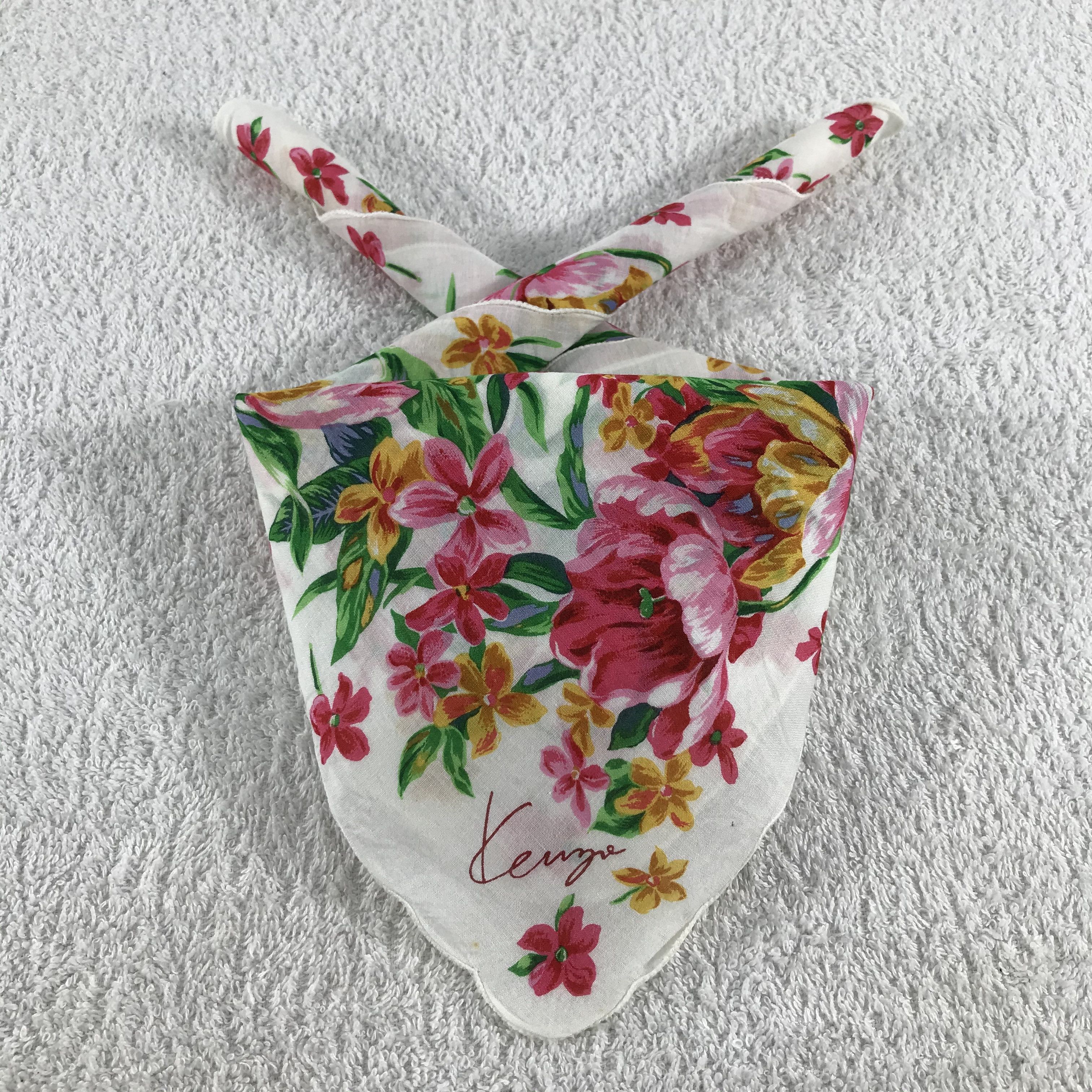 Kenzo × Vintage Kenzo Bandana / Handkerchief / Neckerchief - S203 Size ONE SIZE - 3 Thumbnail