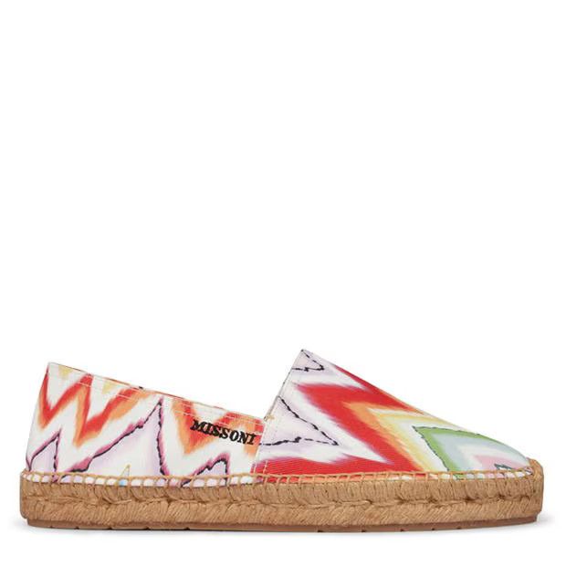 Missoni o1g2r1mq1124 Chevron Espadrilles in Multicolor Size US 8 / IT 38 - 1 Thumbnail