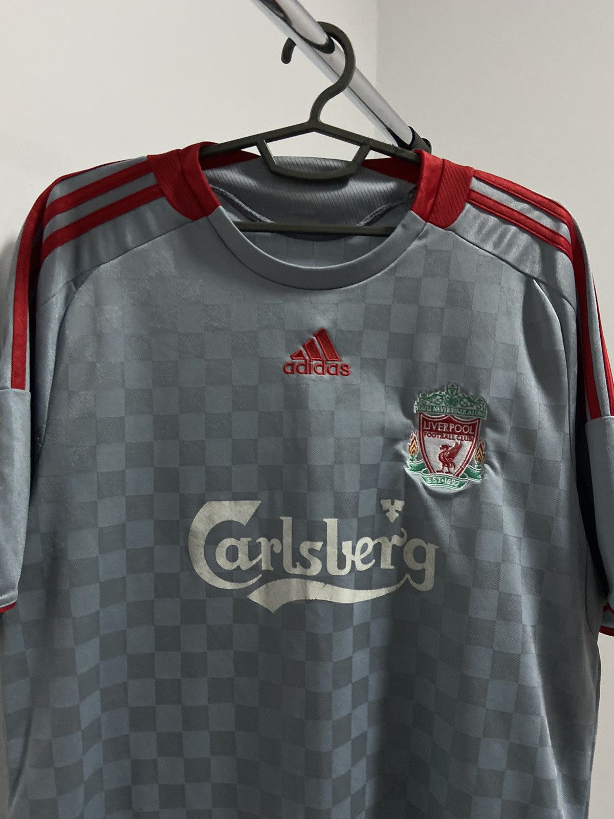 Adidas × Vintage Liverpool adidas soccer jersey vintage big logo carlsberg Size US L / EU 52-54 / 3 - 2 Thumbnail