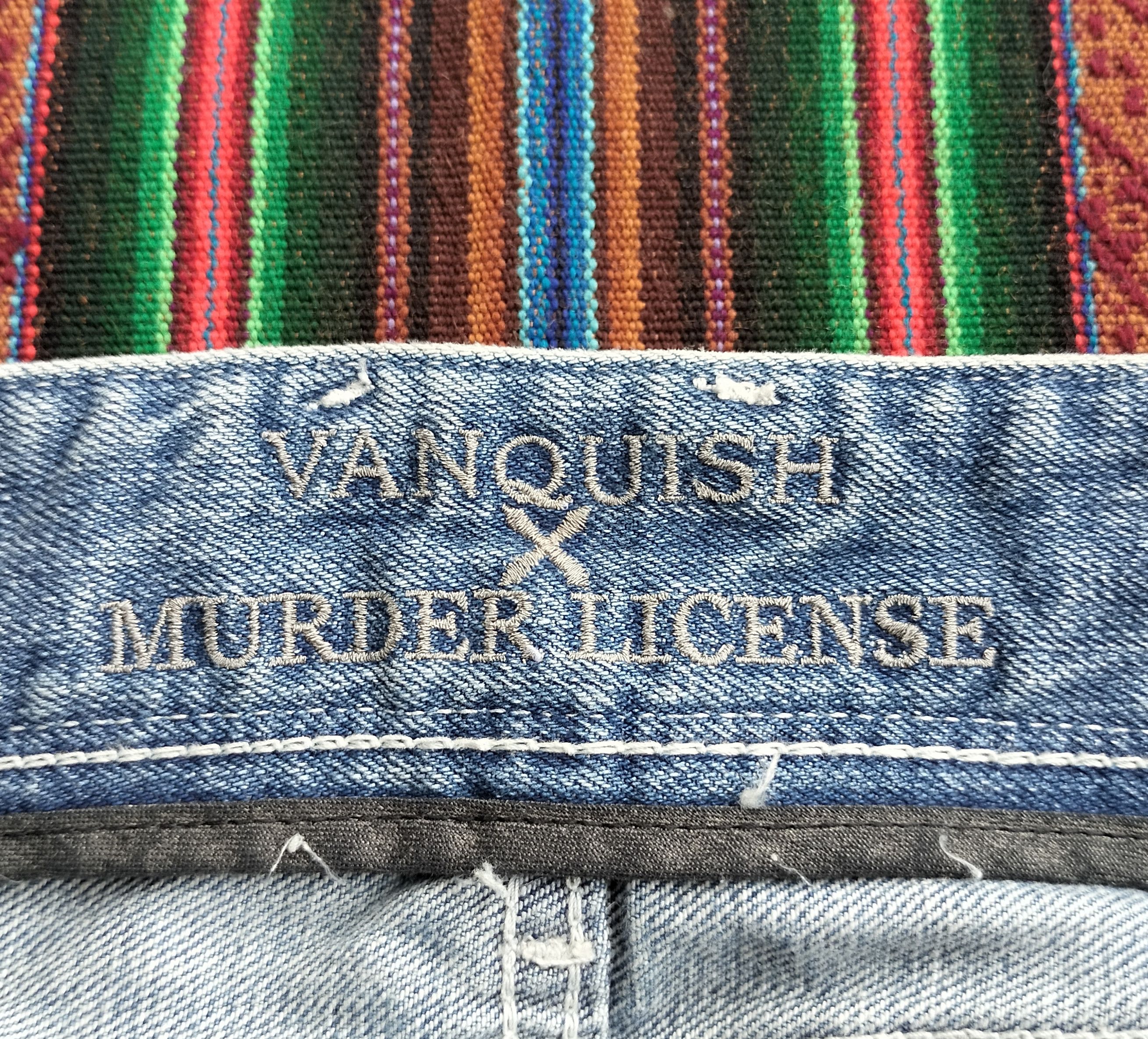 Vanquish Vanquish x Murder License distressed flare denim Size US 33 - 9 Thumbnail