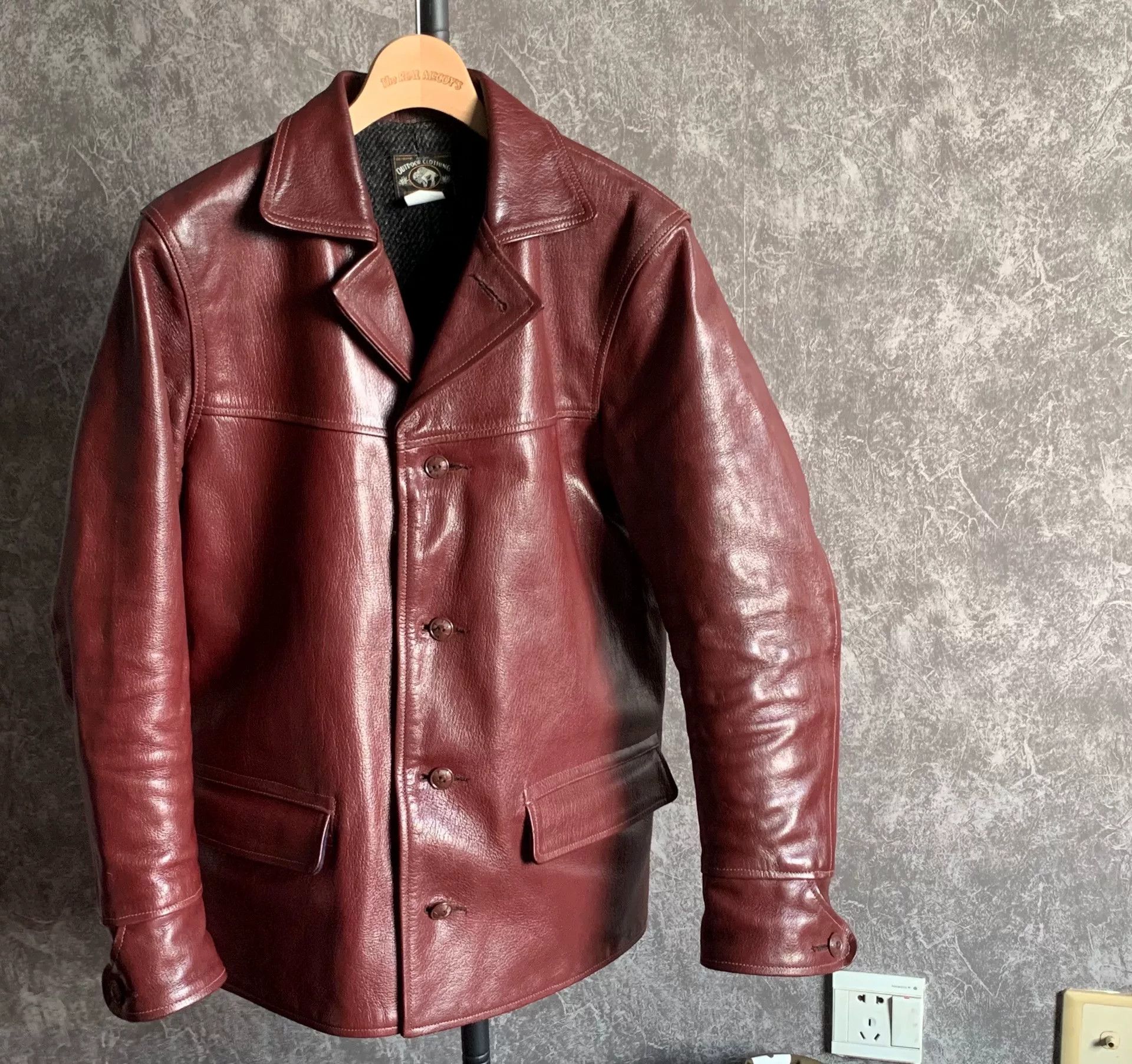 Freewheelers freewheelers burgundy leather jacket Size US M / EU 48-50 / 2 - 1 Thumbnail