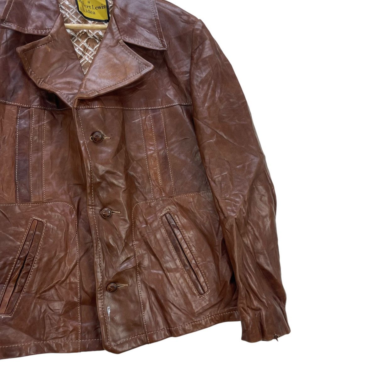Japanese Brand × Vintage Vintage Japanese Brand Robert Lewis Leather Jacket Size US M / EU 48-50 / 2 - 8 Thumbnail