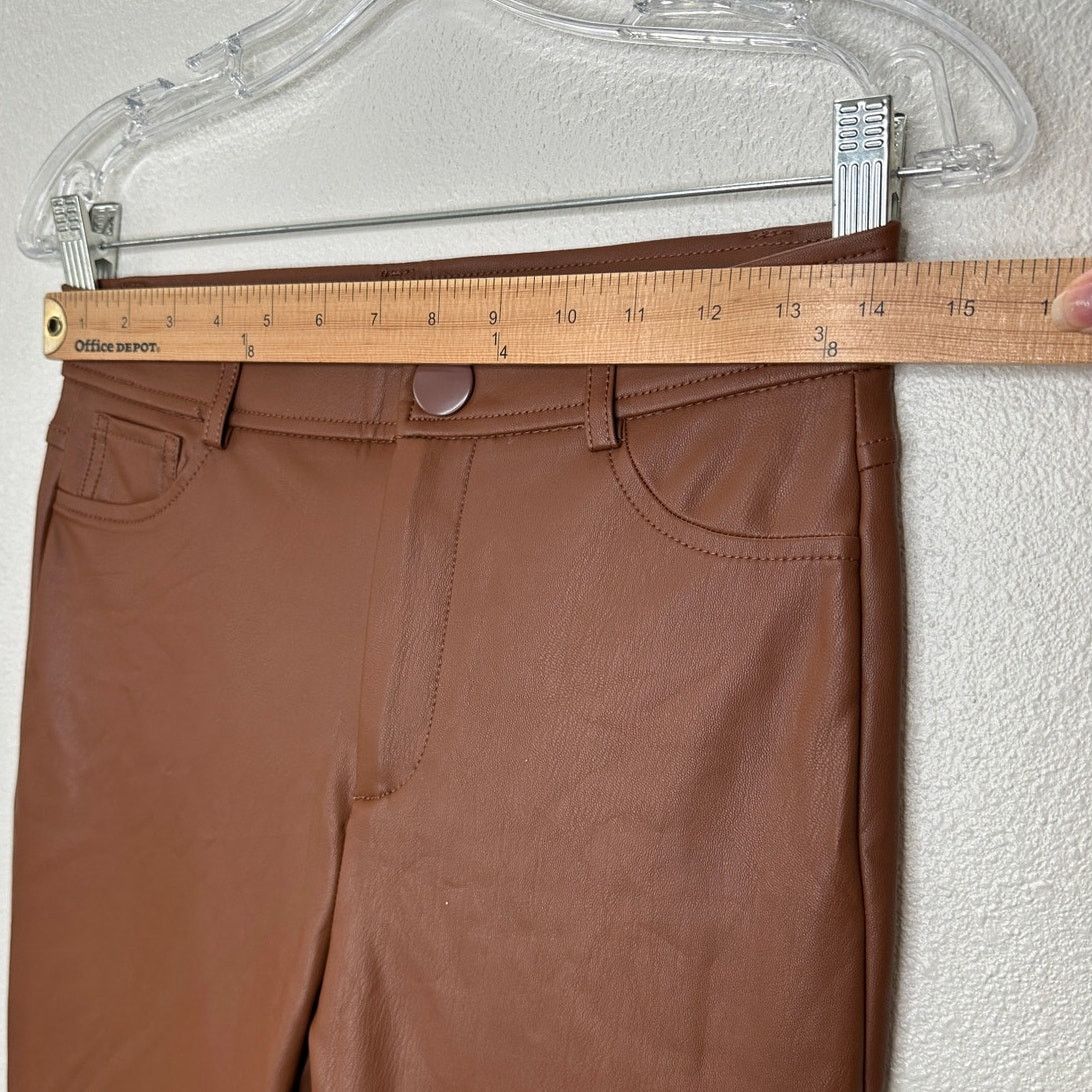 Other NWT Hunter & Brown Faux Leather High Waist Skinny Pant S Size 25" / US 0 / IT 36 - 14 Thumbnail