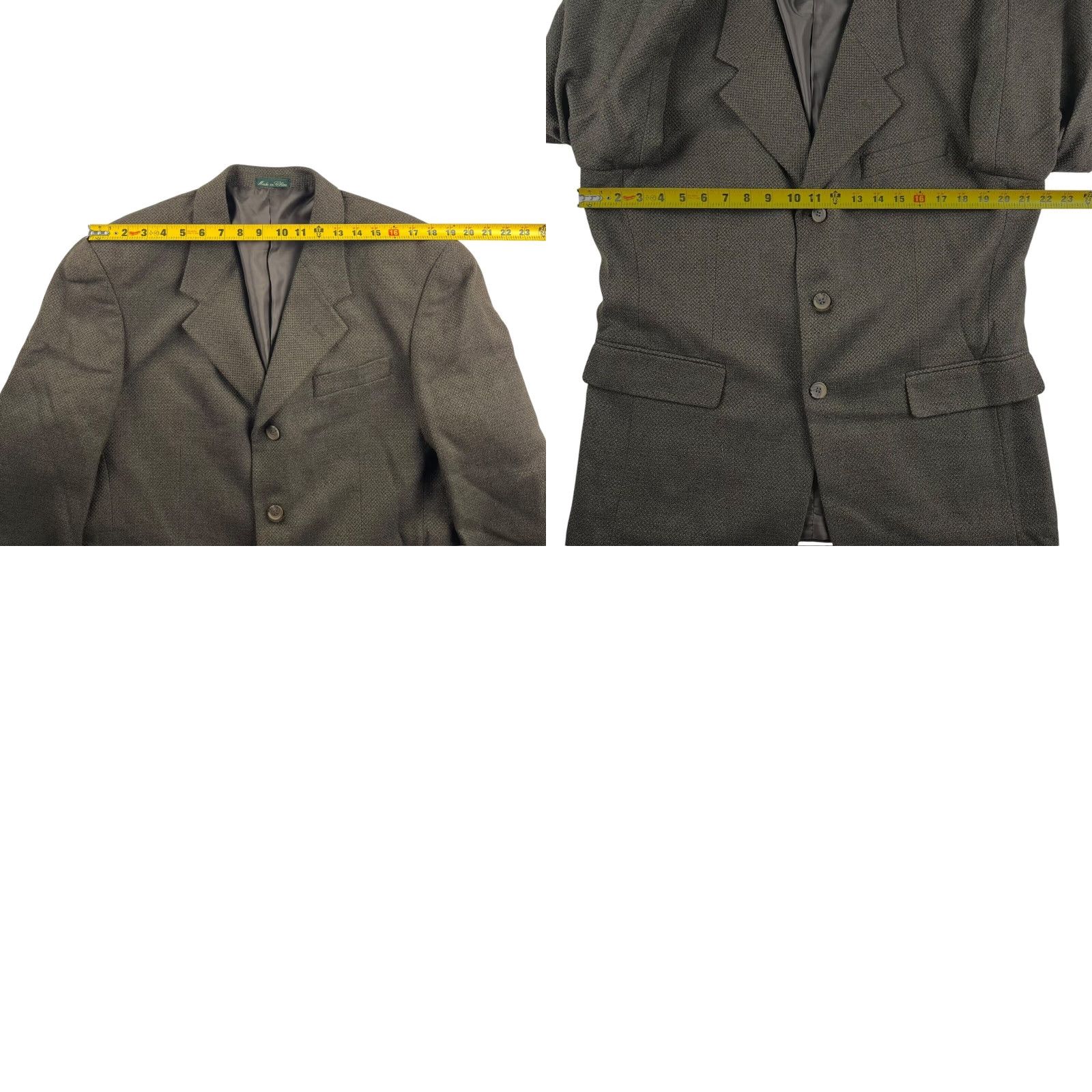 Vintage VTG Hill & Archer Men’s Wool Knit 3/2 Roll Blazer Jacket Brown 40S Size 40R - 8 Thumbnail