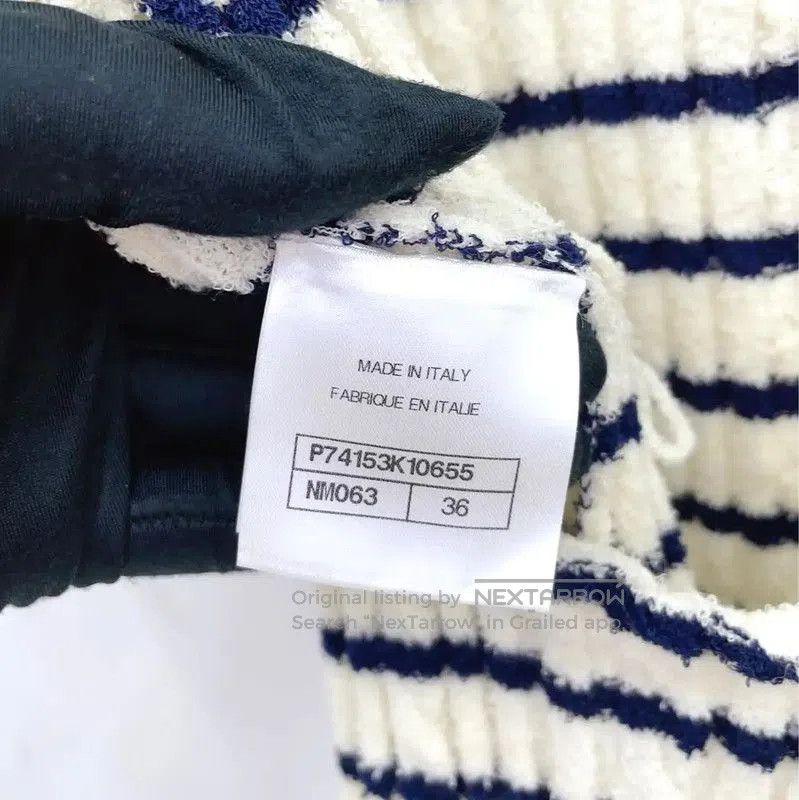 Chanel Chanel Striped Wool Blend Short Sleeve Dress . Size S / US 4 / IT 40 - 8 Thumbnail