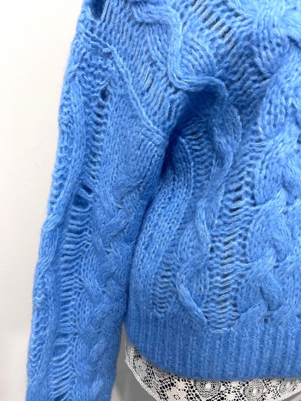 DOROTHEE SCHUMACHER Dorothee Schumacher silk wool blend Sweater, M, Light Blue Size M / US 6-8 / IT 42-44 - 5 Thumbnail