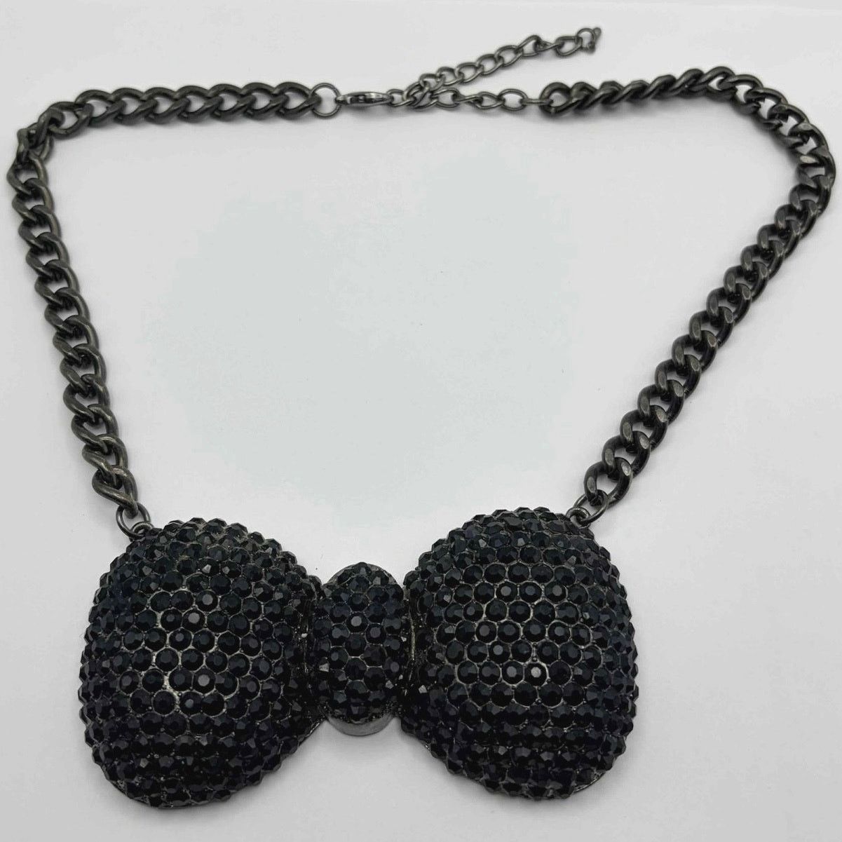 Other Black Crystal Bow Necklace Size ONE SIZE - 3 Thumbnail