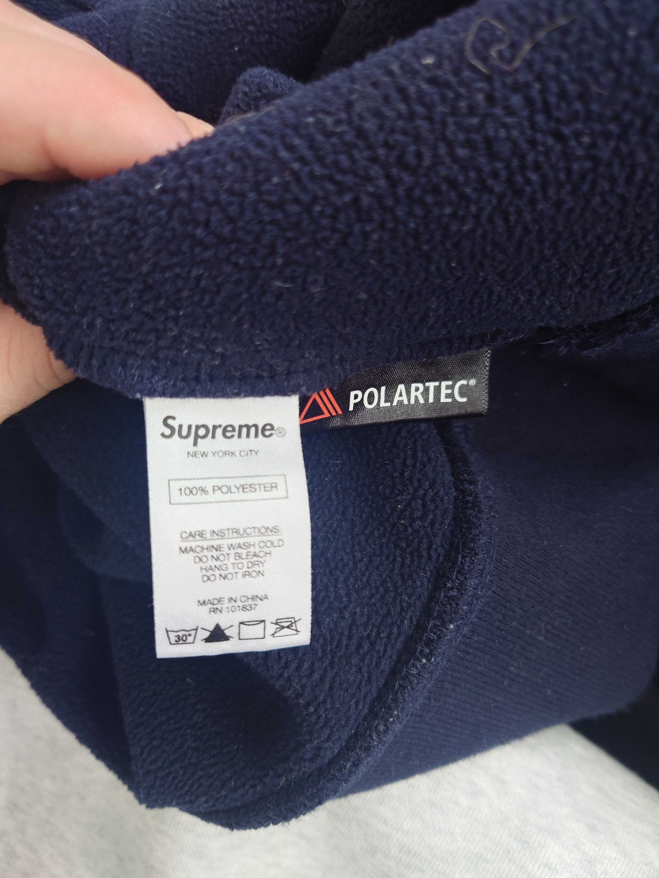 Supreme Supreme Polartec Hooded Sweatshirt Navy L Size US L / EU 52-54 / 3 - 7 Thumbnail