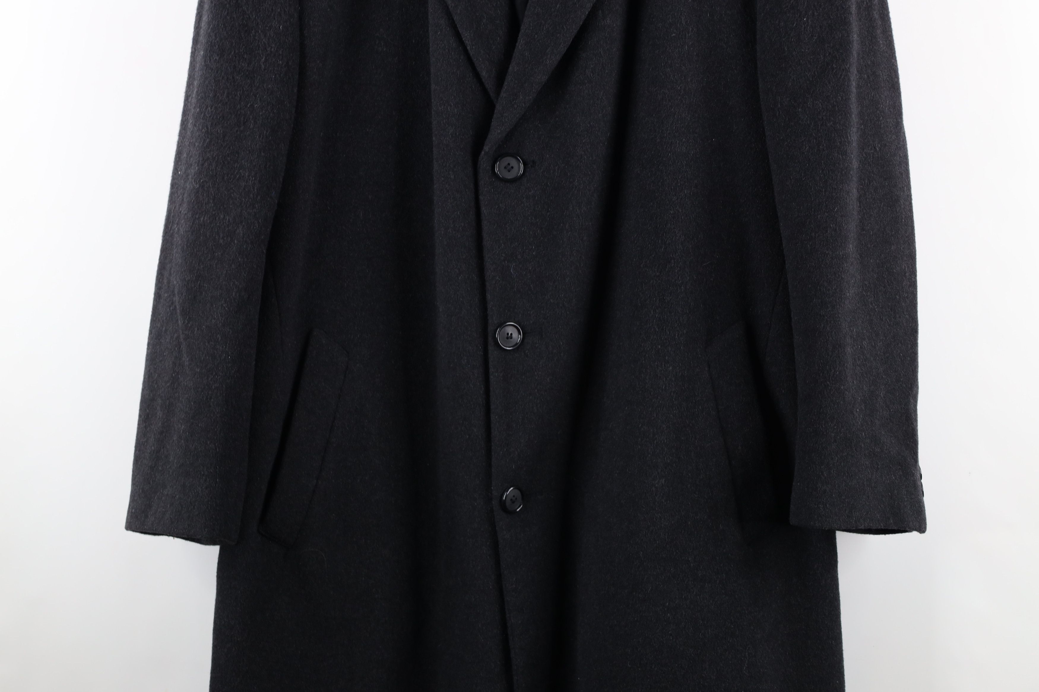 Ralph Lauren × Vintage Vintage 90s Ralph Lauren Overcoat Jacket Charcoal Gray Size US XXL / EU 58 / 5 - 3 Thumbnail