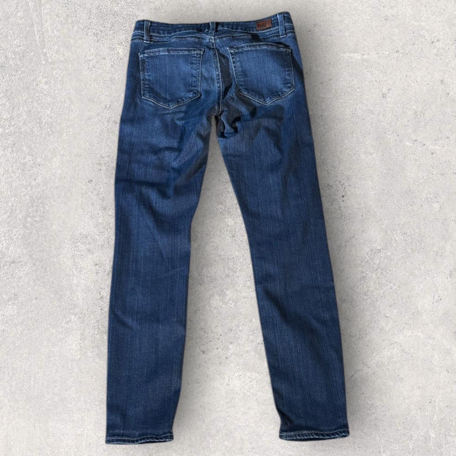 Paige Dark Blue Paige Skinny Jeans Size 27" / US 4 / IT 40 - 6 Thumbnail