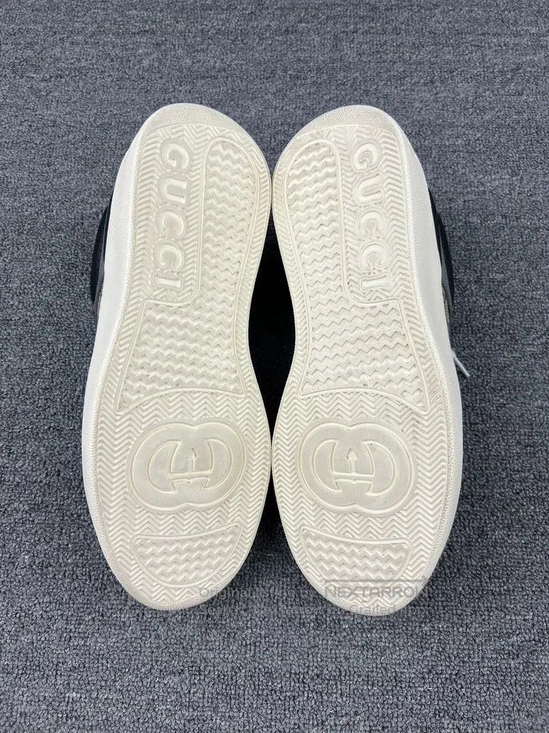 Gucci Gucci Gray Logo Print Low-Top Sneakers. Size US 8 / EU 41 - 5 Thumbnail