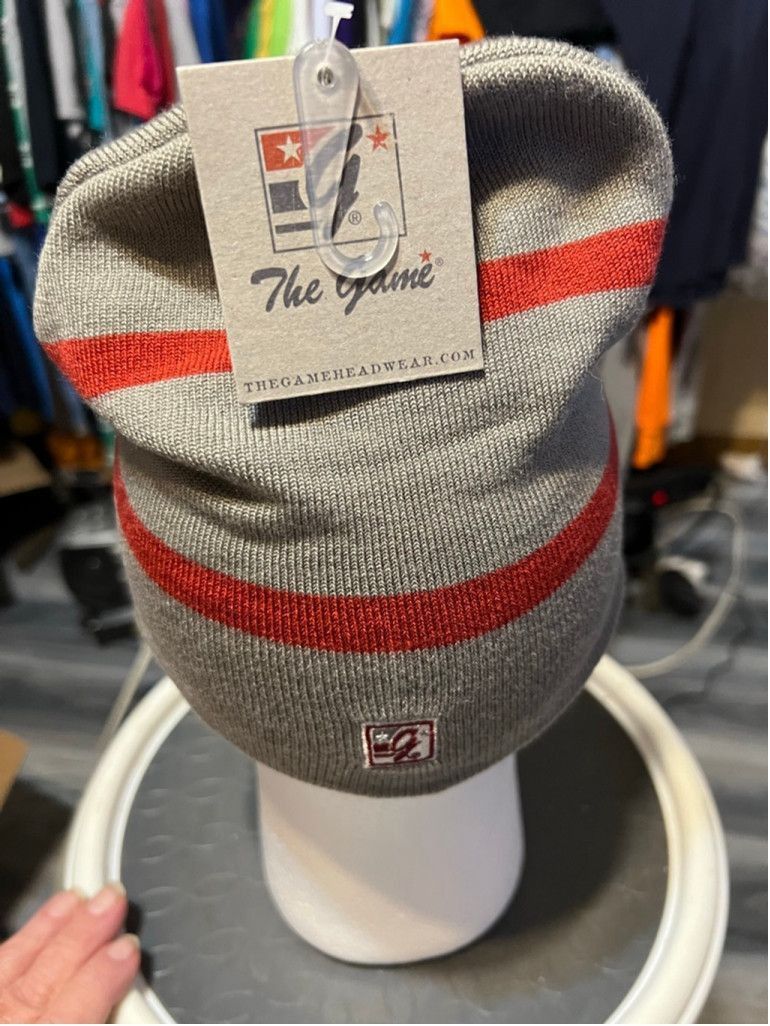 The Game The Game Beanie Gray/Red One Size "Foggy" Christmas Michigan Size ONE SIZE - 4 Thumbnail