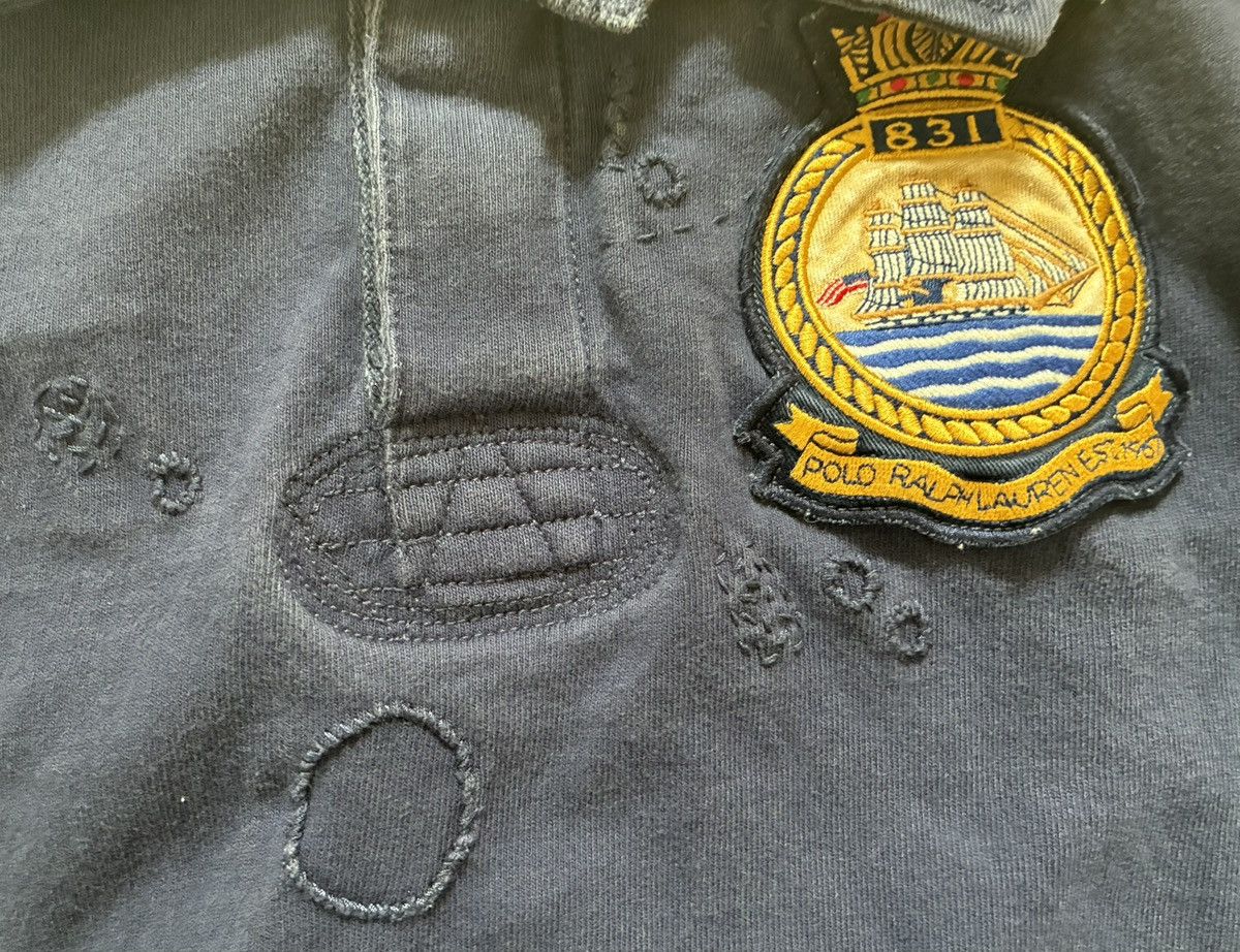 Polo Ralph Lauren RARE Vintage Ralph Lauren Distressed Rugby Polo Size US L / EU 52-54 / 3 - 5 Thumbnail