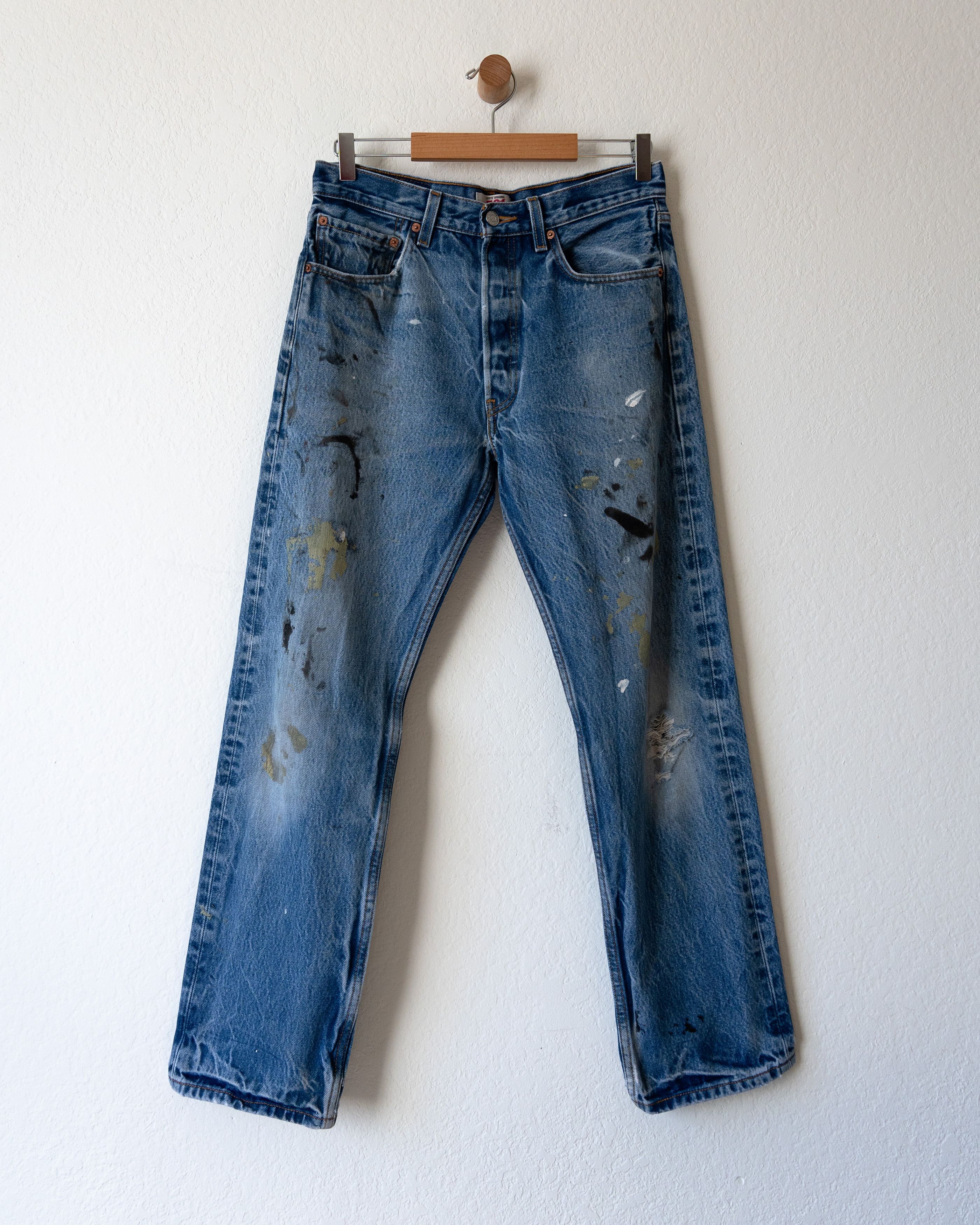 Deals Vintage Levi’s 501 distressed faded jeans