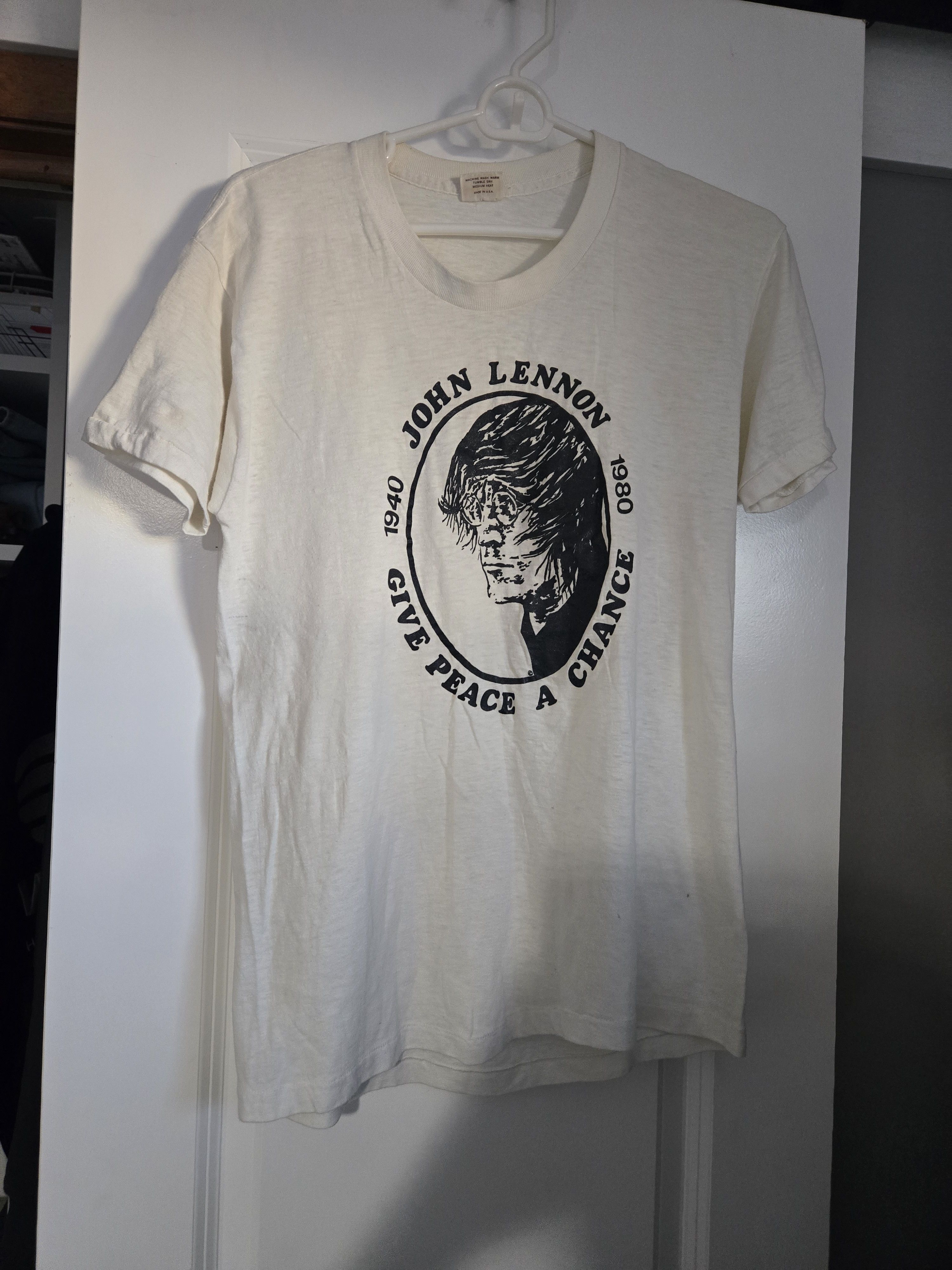 SEND OFFERS !!VERY RARE!! 1940-1980 John Lennon T-shirt