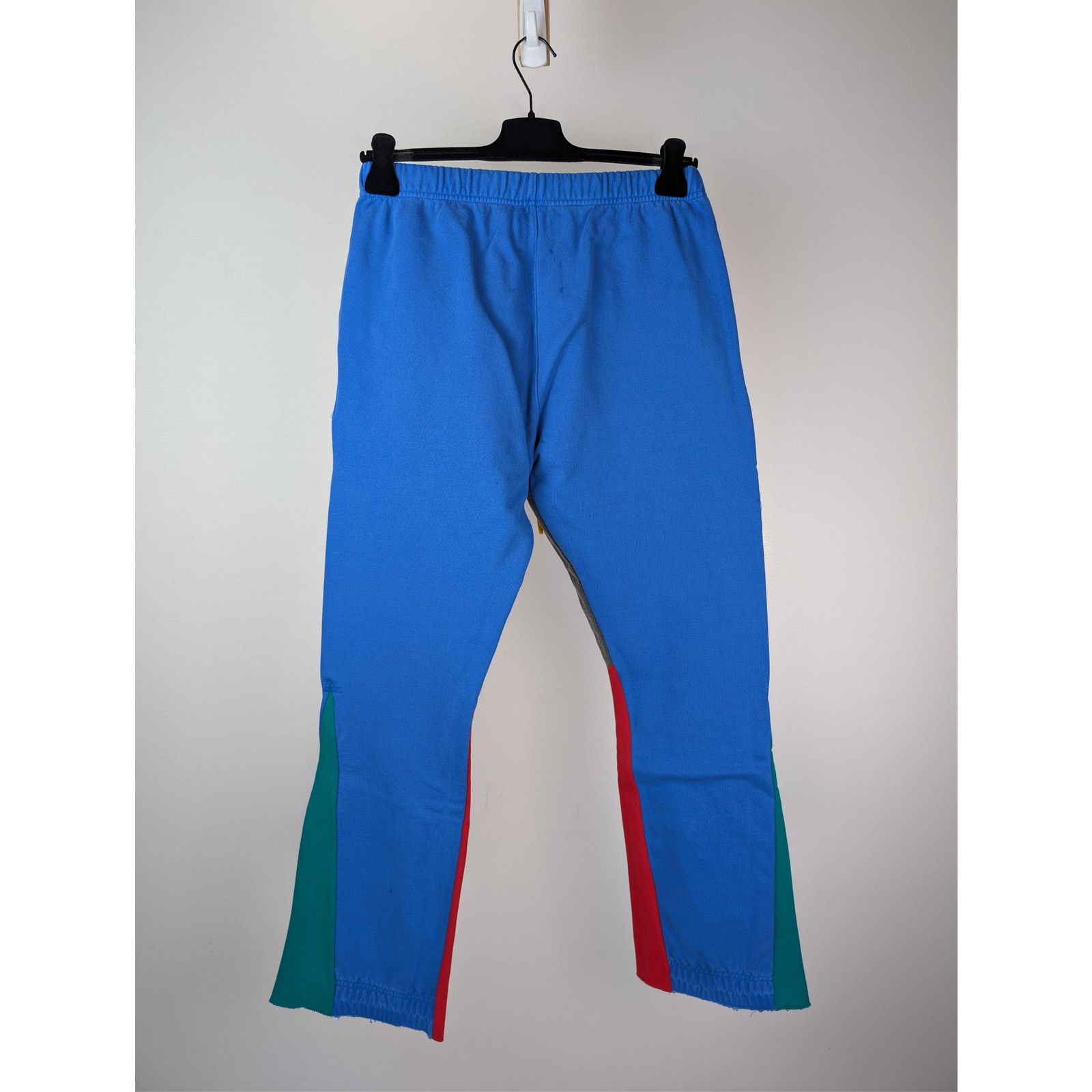 Gallery Dept. o1rshd1 Flared Denim-Panelled Logo-Print Sweatpants in Blue Size US 34 / EU 50 - 18 Thumbnail