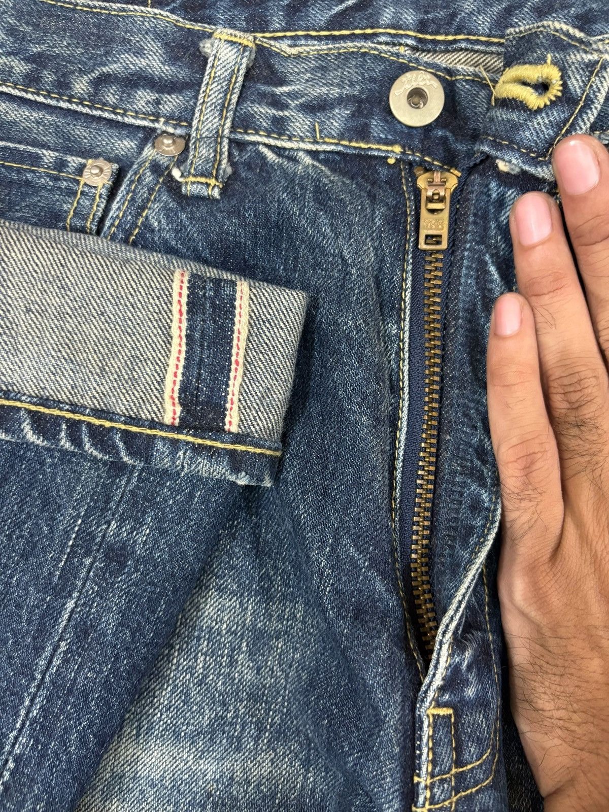 Japanese Brand Vintage Japanese Brand Tilt Mud Wash Baggy Selvedge Jeans Size US 32 / EU 48 - 4 Thumbnail