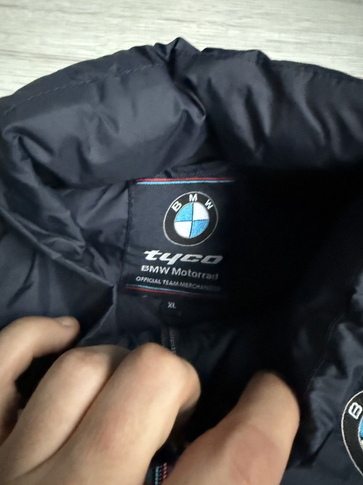 BMW × Vintage Vintage Micro Puffer Jacket BMW tyco motorrad Size US XL / EU 56 / 4 - 4 Thumbnail