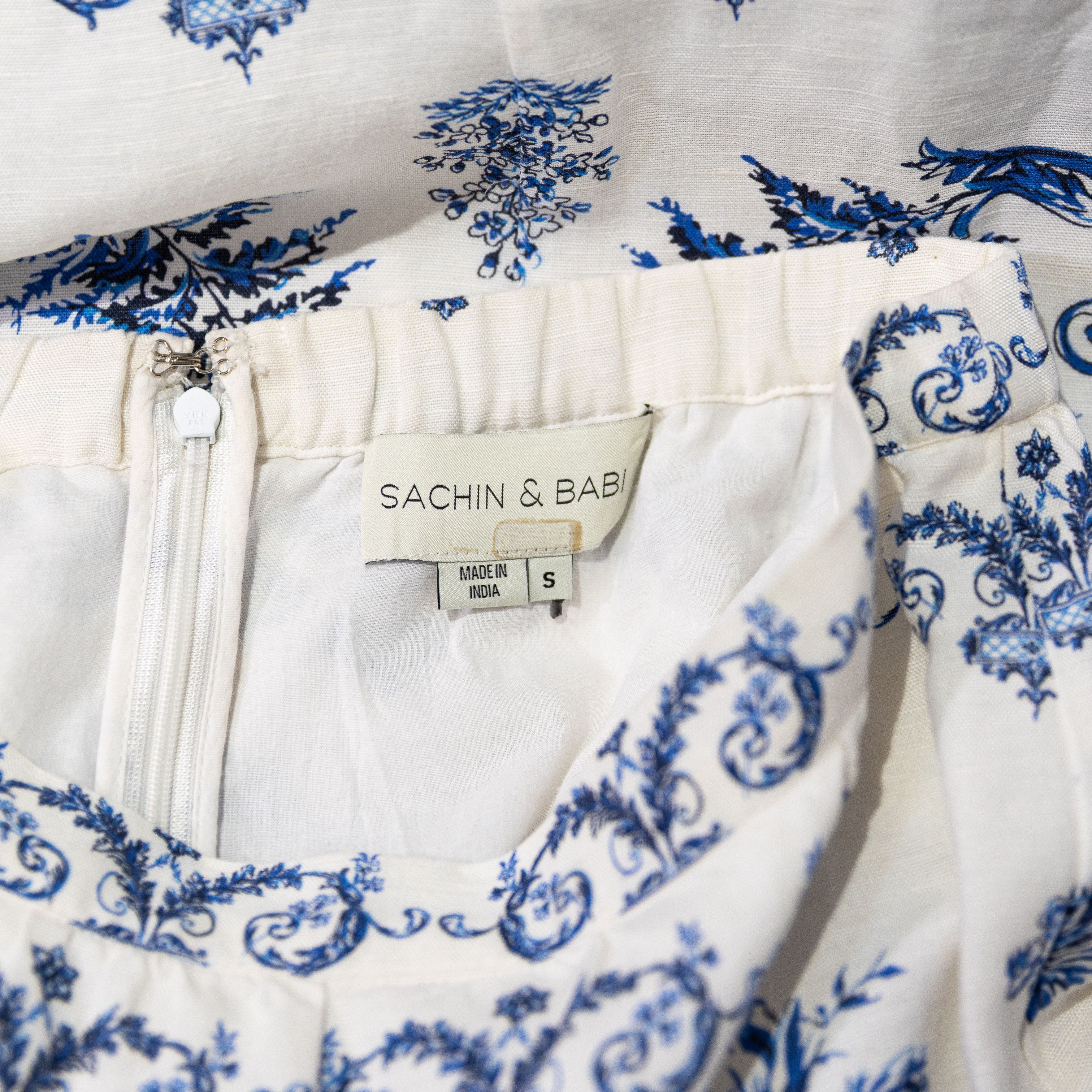 Sachin & Babi Sachin & Babi Austin Linen Blend Blue Size 27" / US 4 / IT 40 - 2 Thumbnail