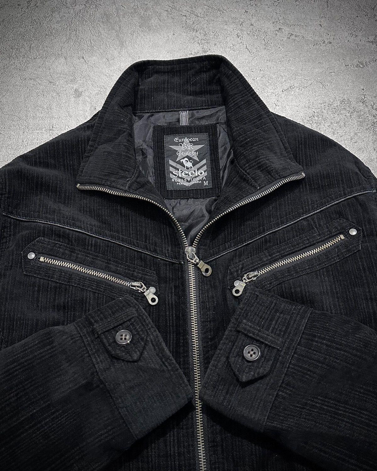 Japanese Brand Vkei Steelo Velvet Bikers Jacket Kmrii Backlash Style Size US M / EU 48-50 / 2 - 7 Thumbnail