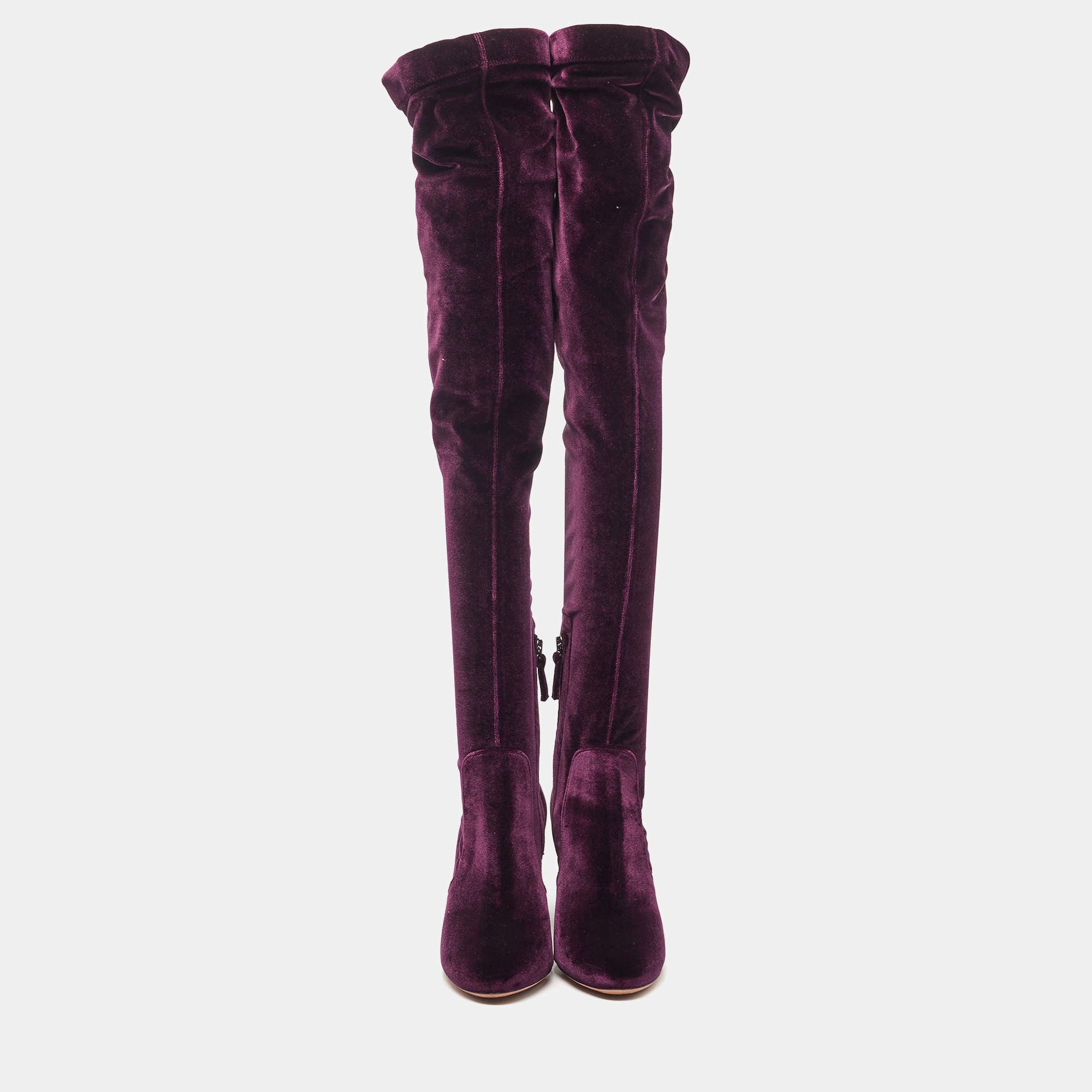 Aquazzura o1y0625 Boots in Mauve Size US 8 / IT 38 - 3 Thumbnail