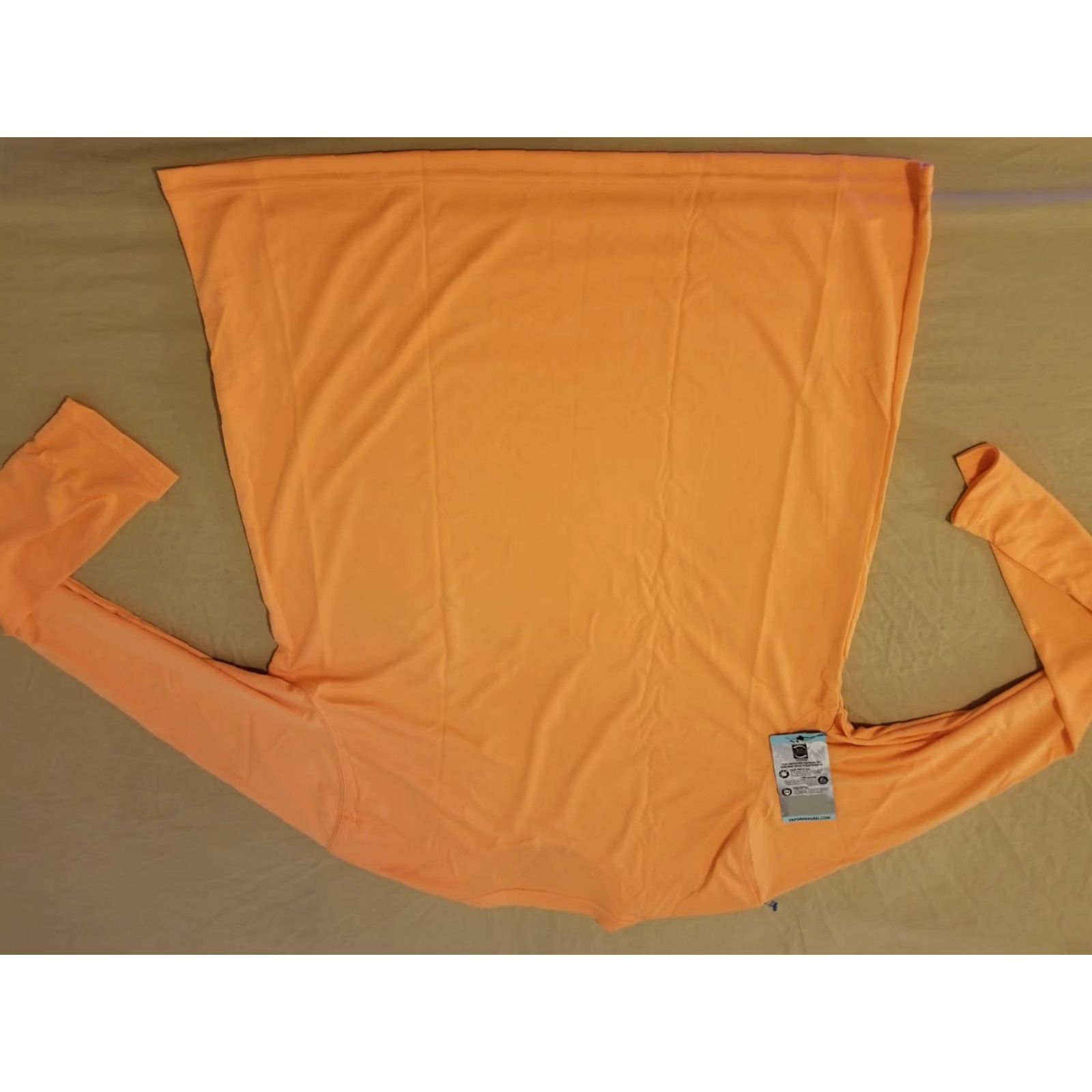 Vintage Vapor Apparel Shirt Mens L Orange Long Sleeve Athletic Activewear T-Shirt Size US L / EU 52-54 / 3 - 7 Thumbnail