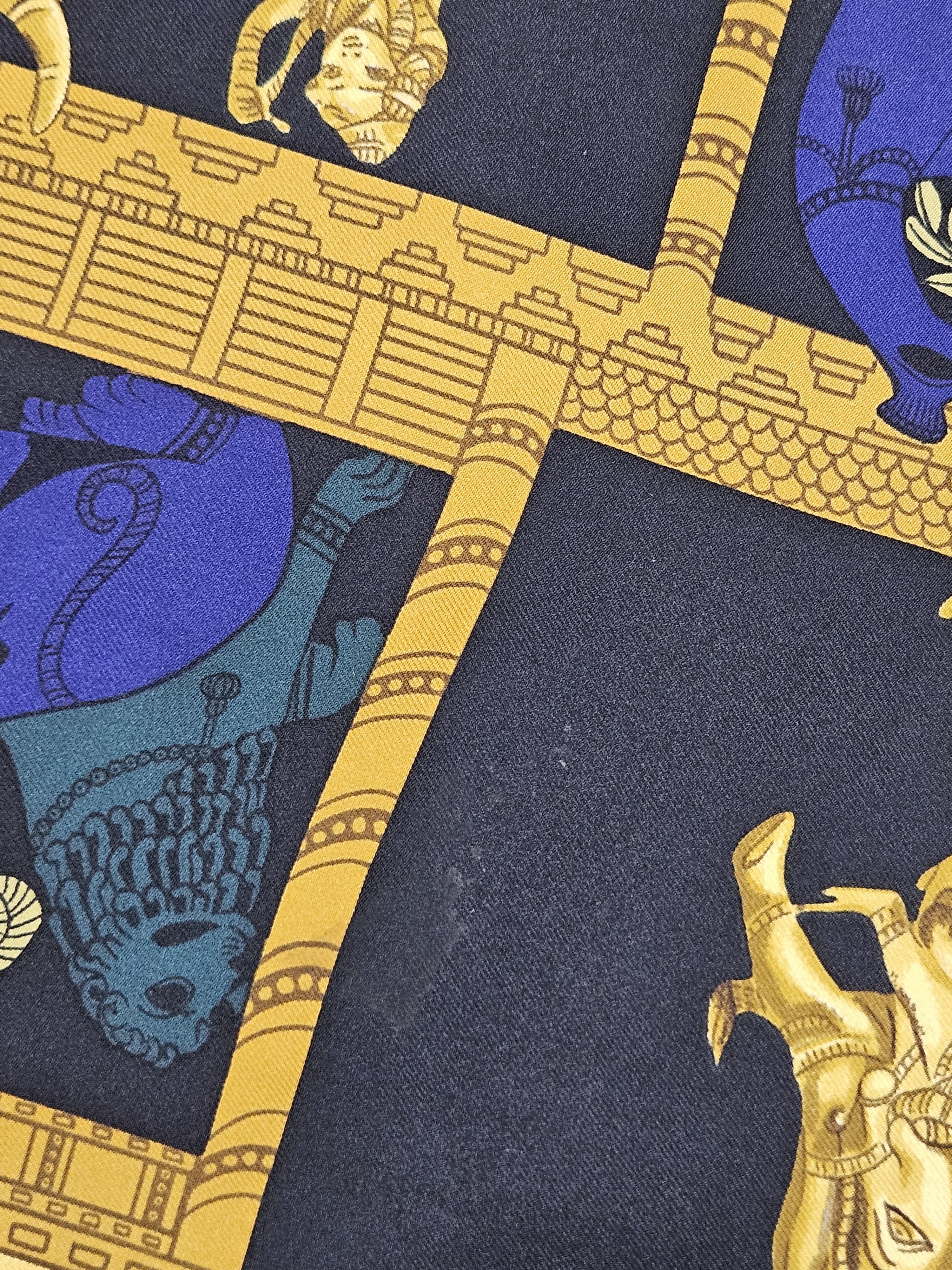 Hermes Hermes Torana by Annie Faivre Silk Scarf Size ONE SIZE - 7 Thumbnail