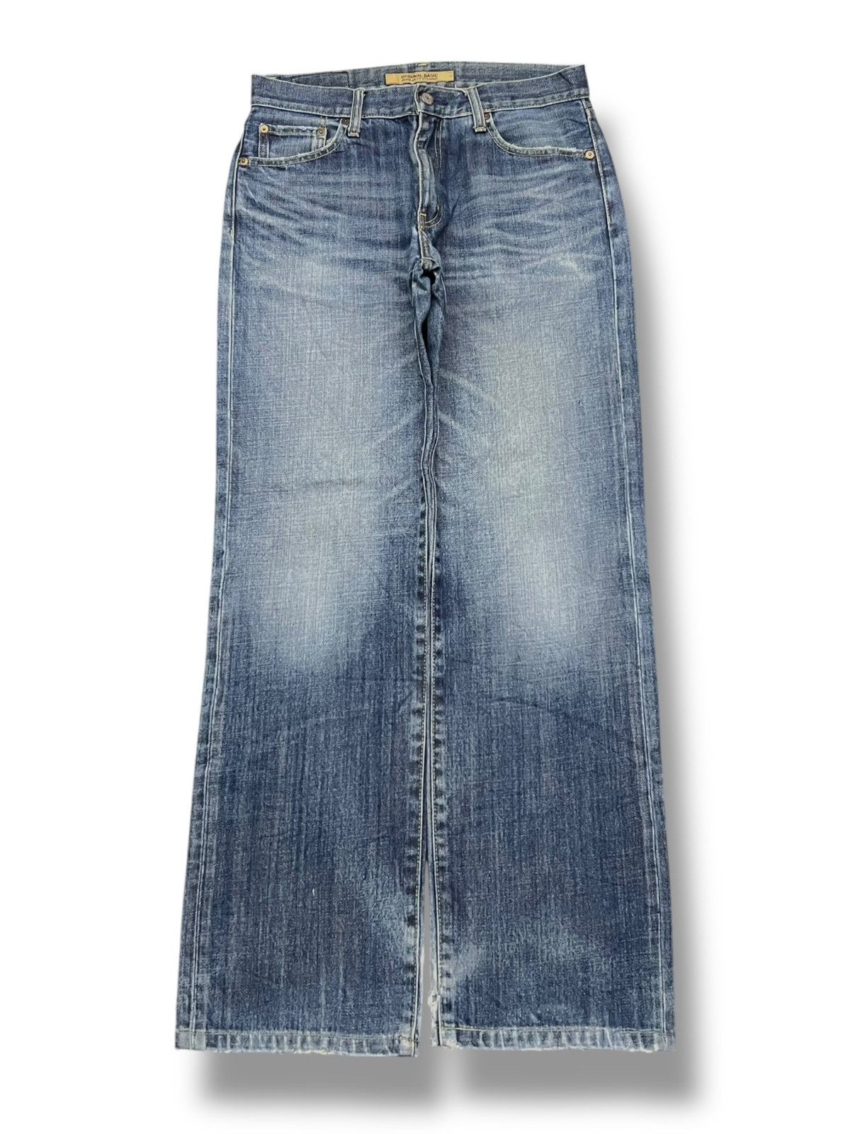 Uniqlo Loose Vintage Uniqlo S-002 Original Basic - Faded Wash Jeans Size US 32 / EU 48 - 2 Thumbnail
