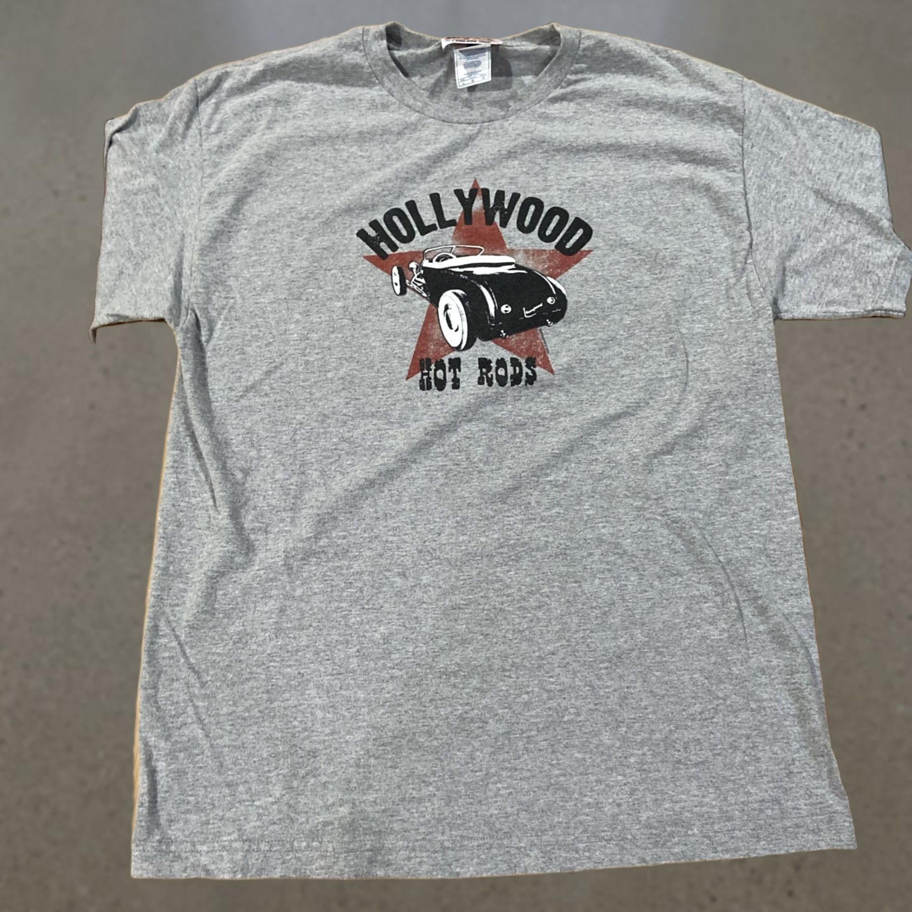 Vintage VINTAGE Y2K Hollywood Hot Rods T Shirt Mens L Gray Short Sleeve Crew Neck Star Size US L / EU 52-54 / 3 - 1 Thumbnail