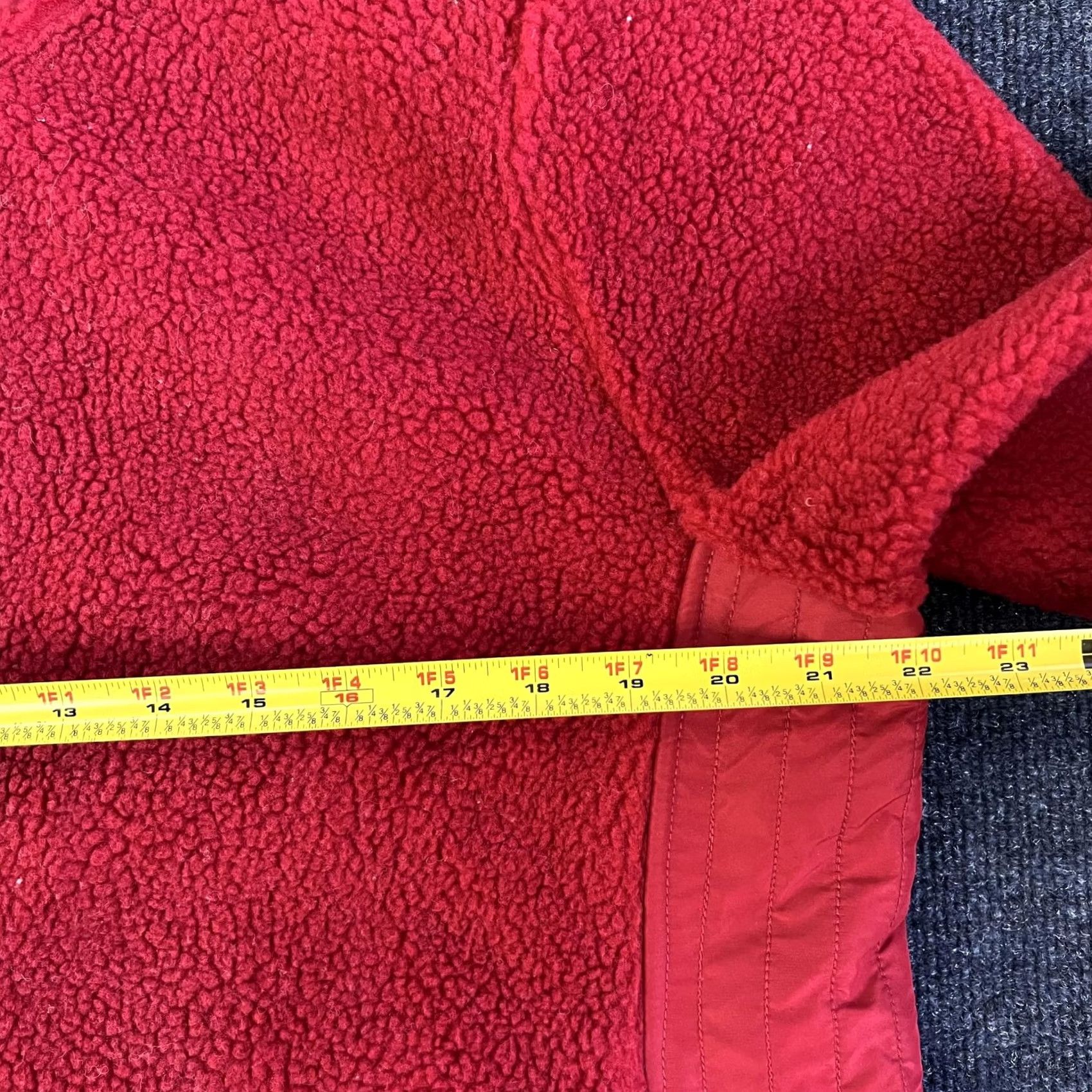 Ralph Lauren Lauren Ralph Lauren Jacket Womens XL Red Sherpa Fleece Full Zip Mock Neck Size XL / US 12-14 / IT 48-50 - 7 Thumbnail