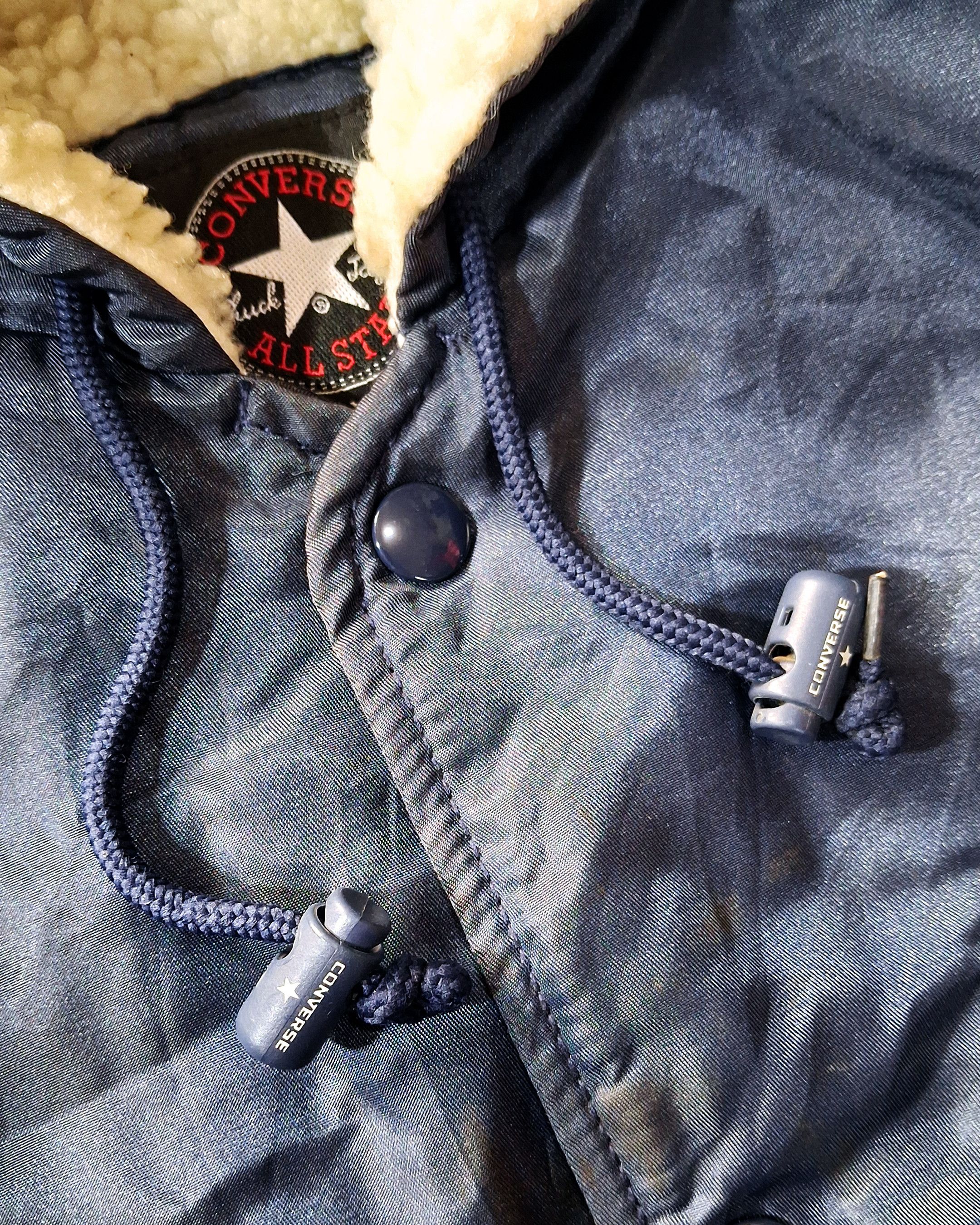 Converse CONVERSE EMBROIDERED SHERPA LINED HOODED NYLON JACKET Size US XXL / EU 58 / 5 - 8 Thumbnail